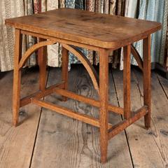 Small Oak Arts and Crafts Table