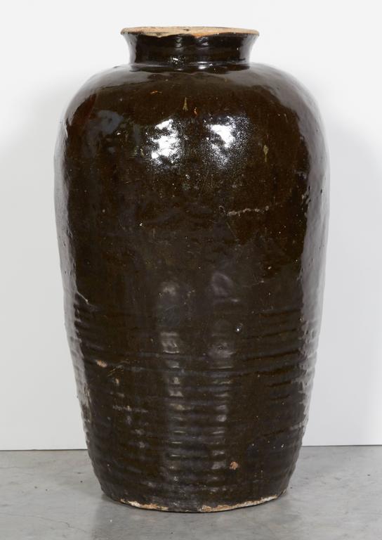 Large Antique Chinese Ceramic Wine Jar For Sale at 1stDibs chinese