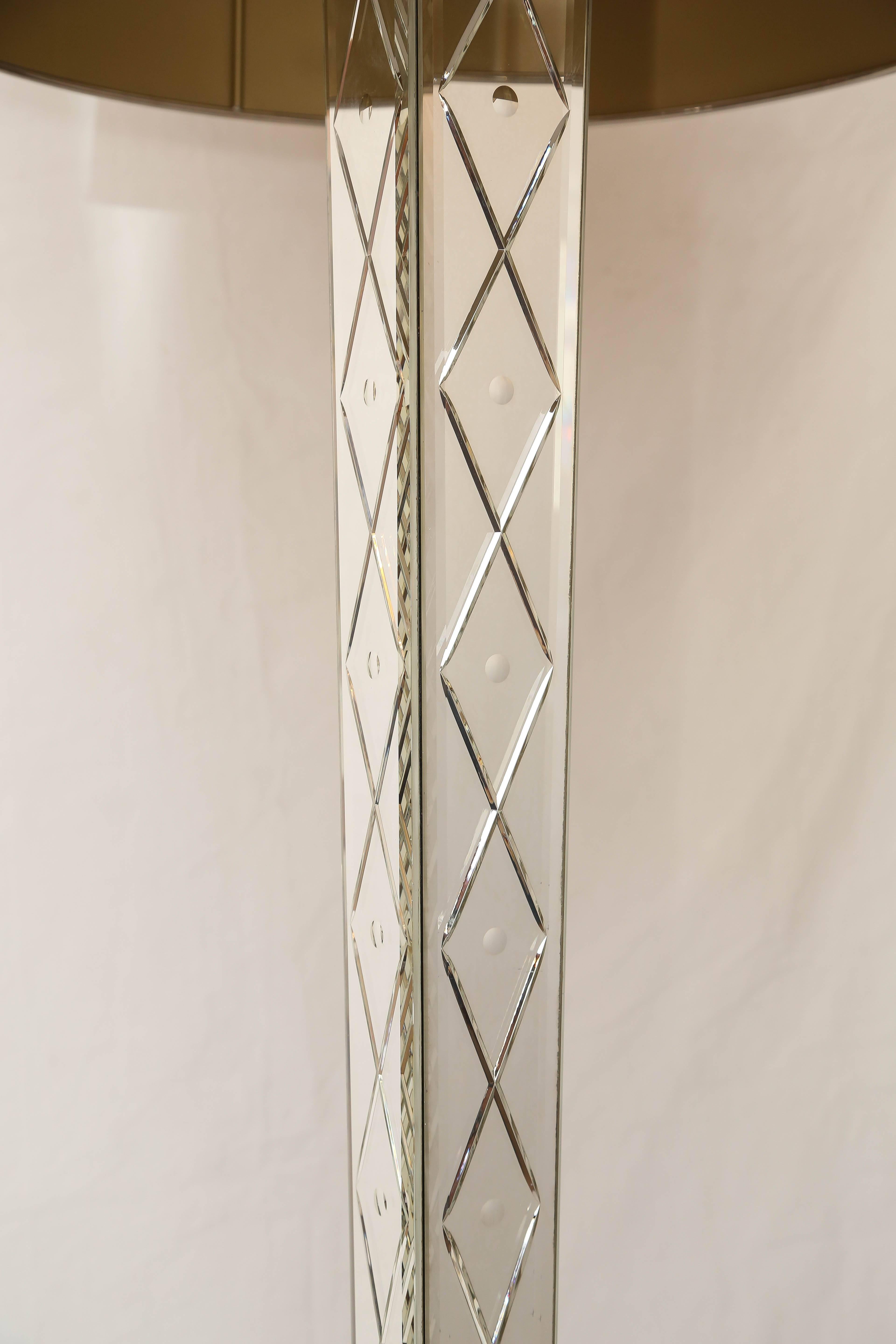 Philippe Starck Mirror Floor-Lamp from the Delano Hotel South Beach In Good Condition In Miami, FL
