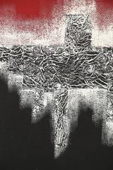 Signed Framed Vincent Abstract Painting Oil on Canvas Mid-Century Modern