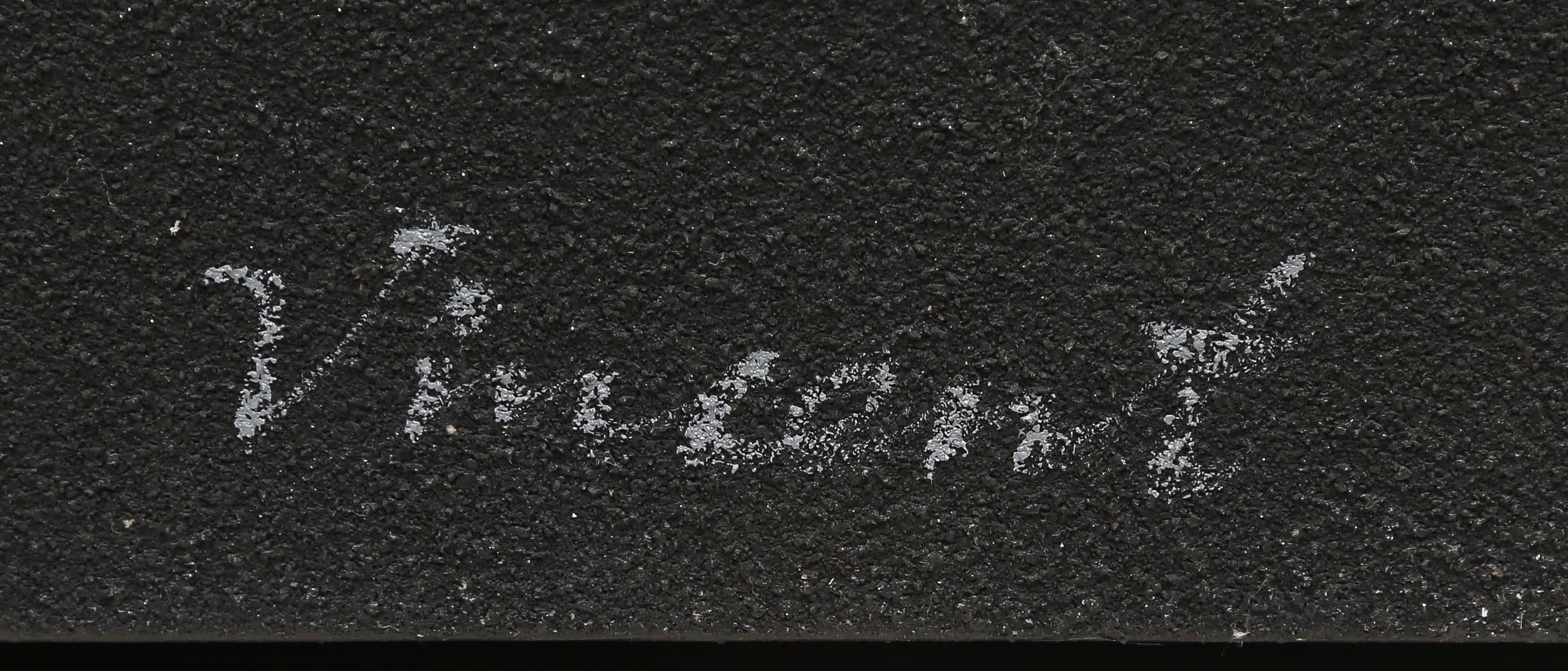 Dipinto a mano Pittura astratta Vincent Vincent incorniciata e firmata, olio su tela, metà del secolo scorso. in vendita