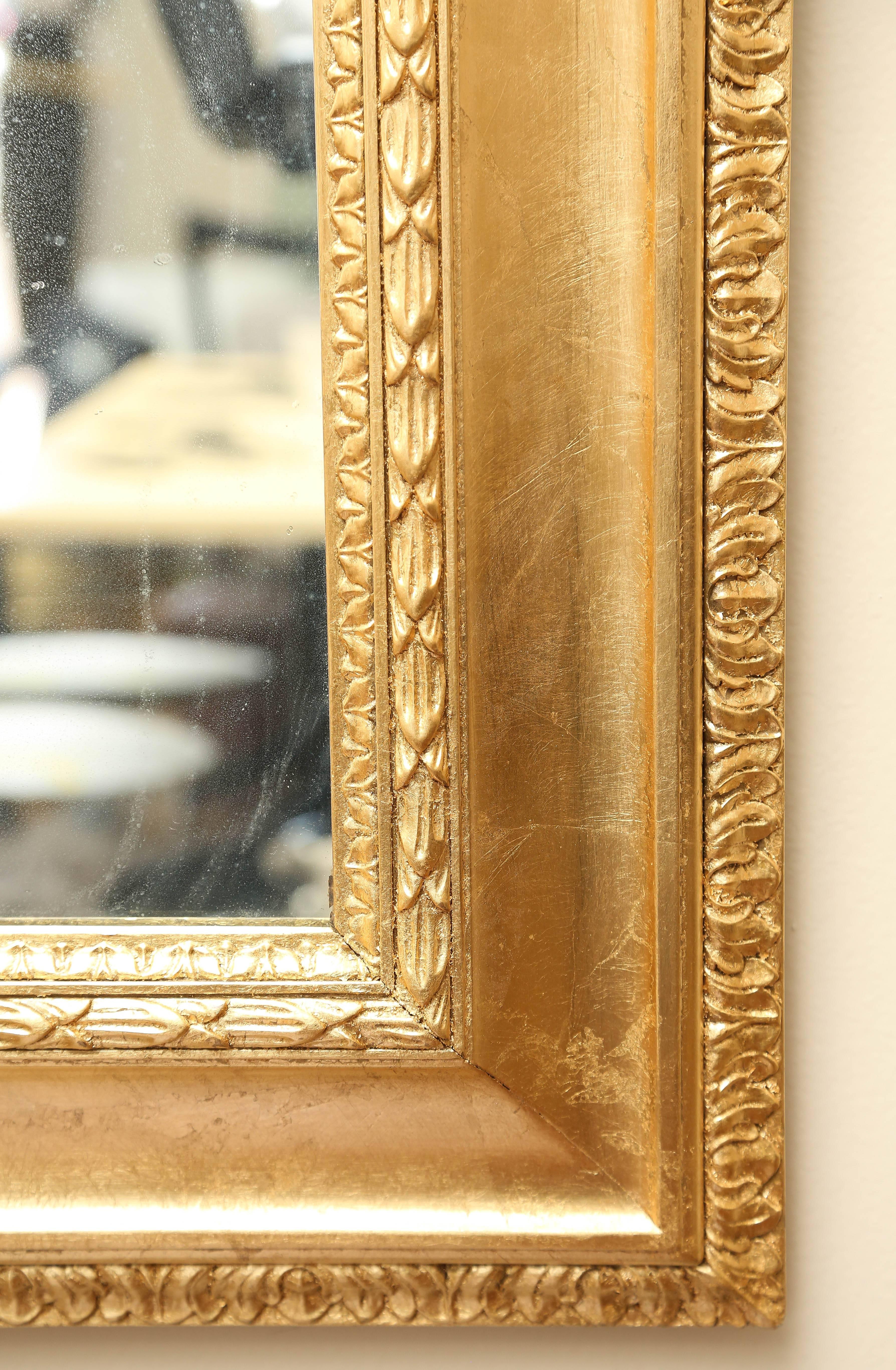 Italian Neoclassical Regency Gilded Mirror, 1930s In Good Condition In Miami, FL