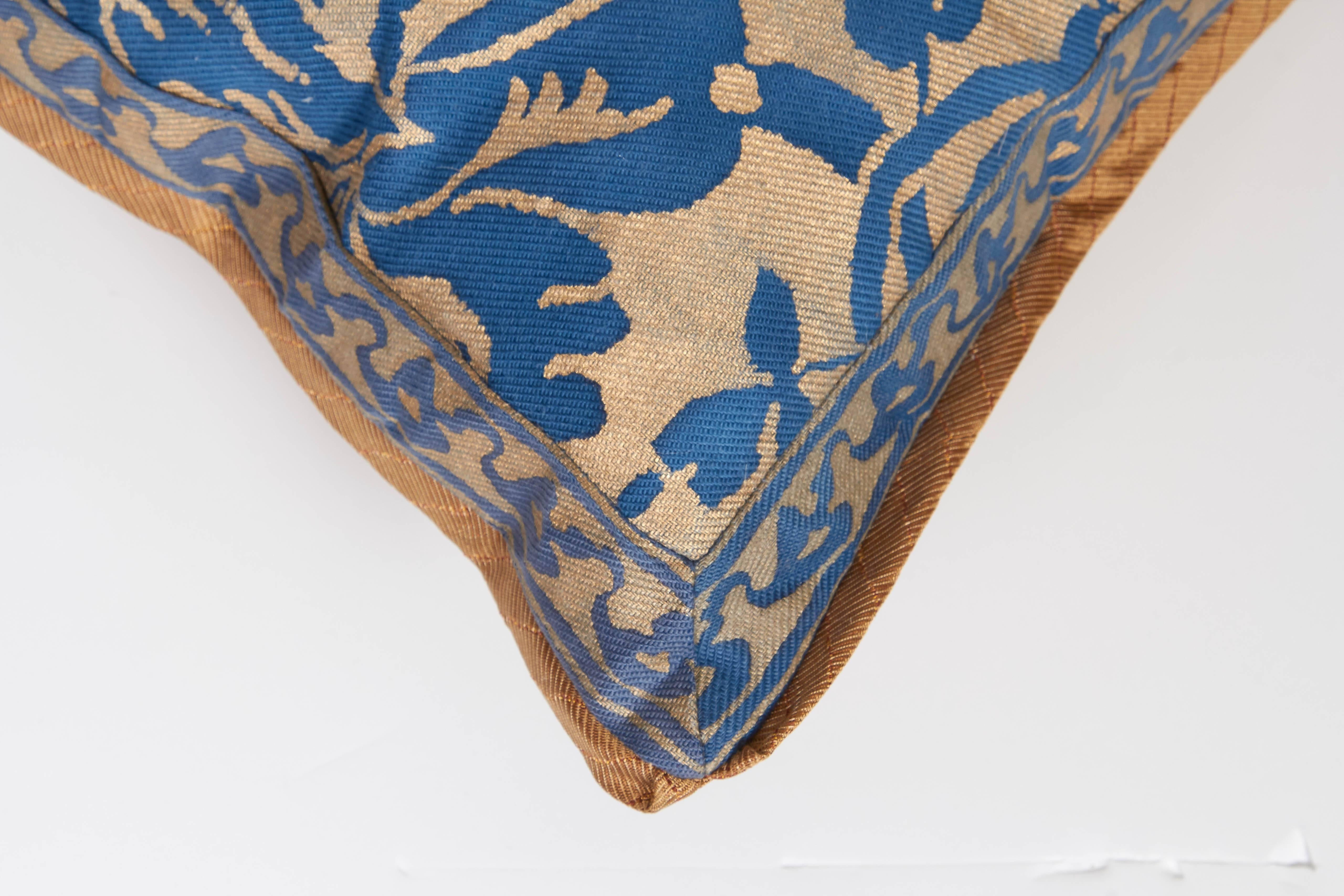 American A Fortuny Lumbar Cushion in the DeMedici Pattern