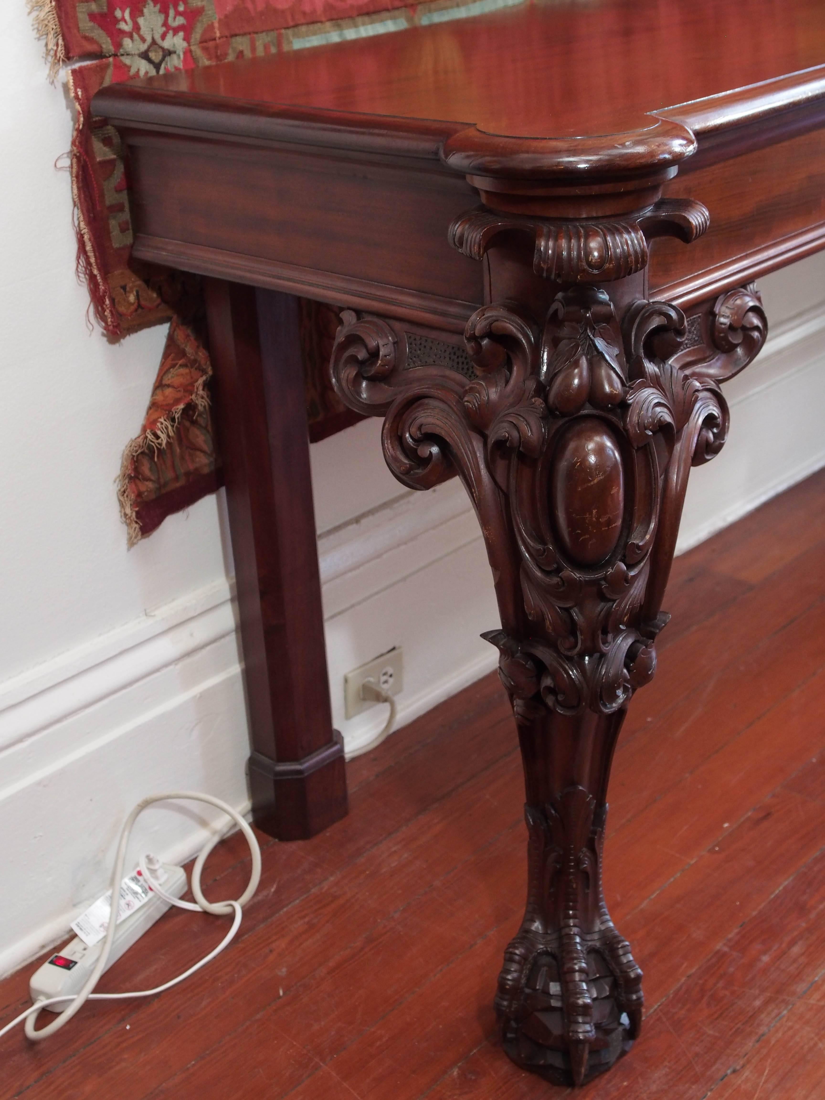 Large William IV Mahogany Serving Table For Sale 4