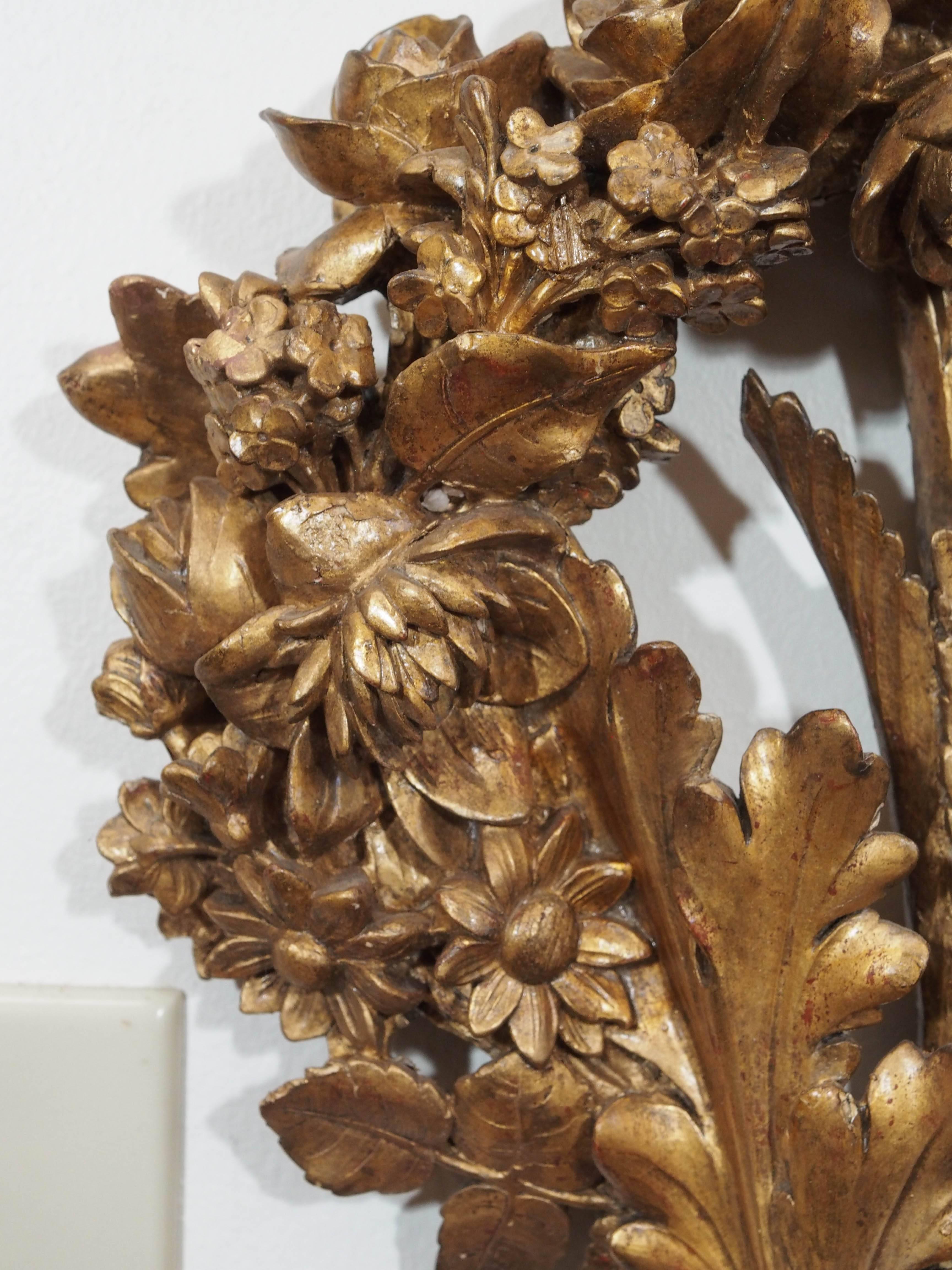 18th Century and Earlier Carved Wood Wall Sconces