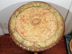 Italian Giltwood and Faux Marble Occasional Table