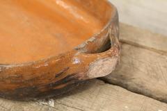 18th Century Spanish Glazed Terra Cotta Cocina Platter