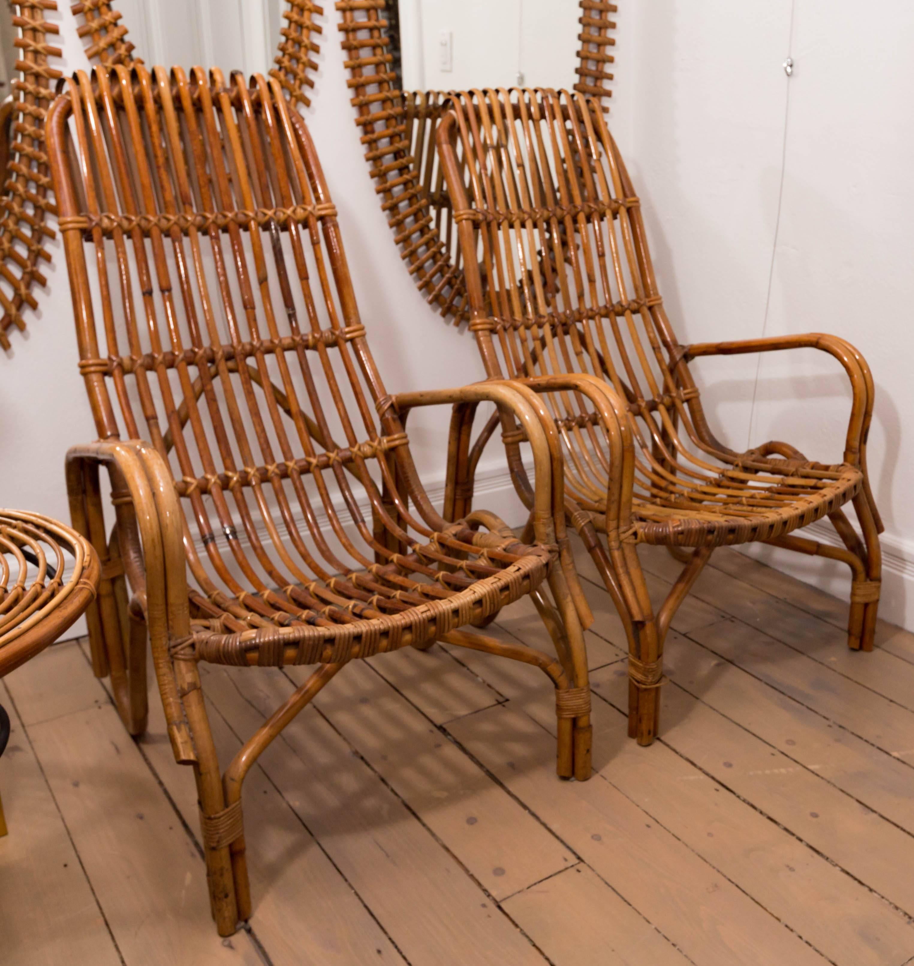 rattan armchairs for sale