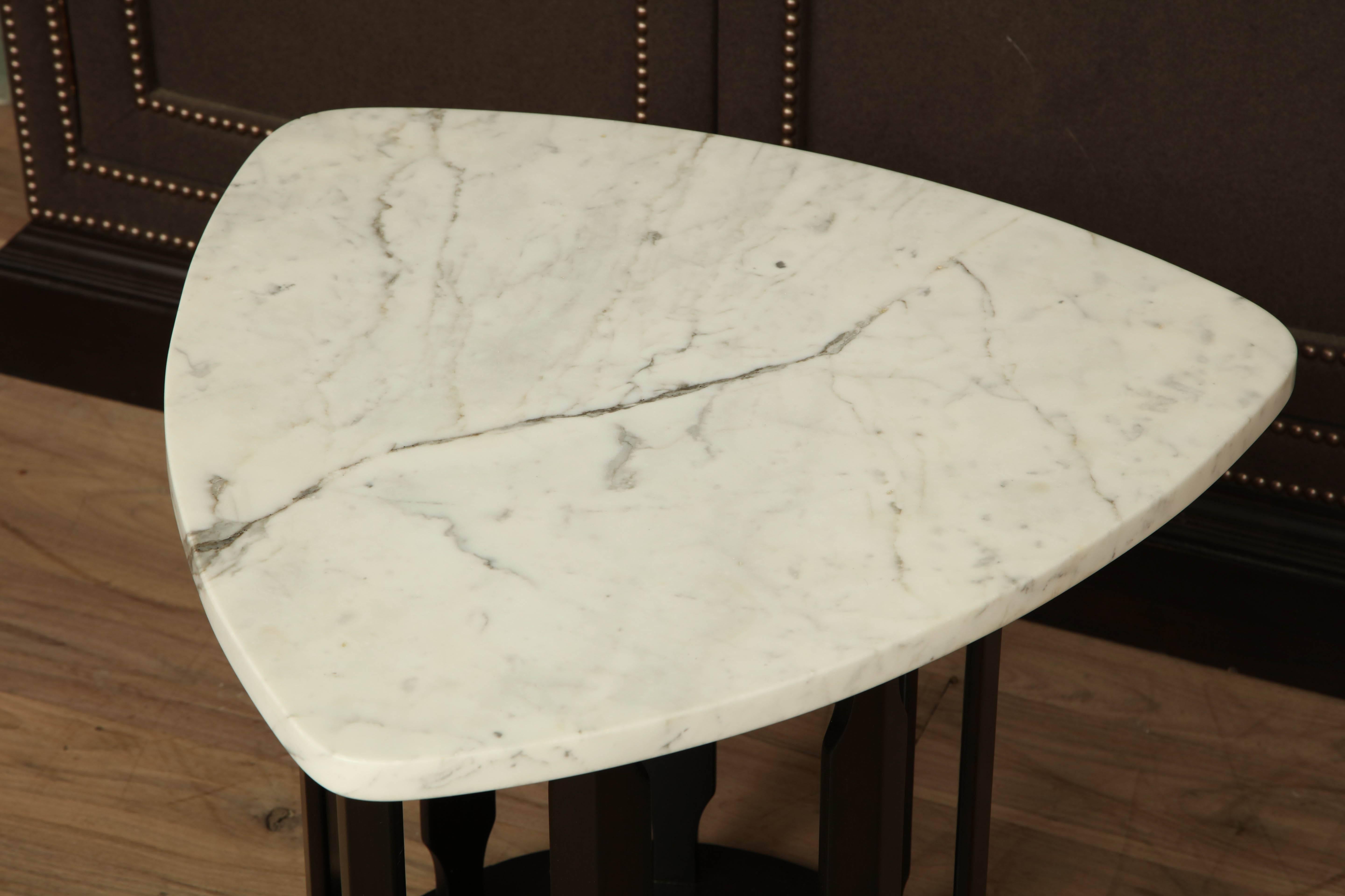 Marble Side Table In Excellent Condition In New York, NY