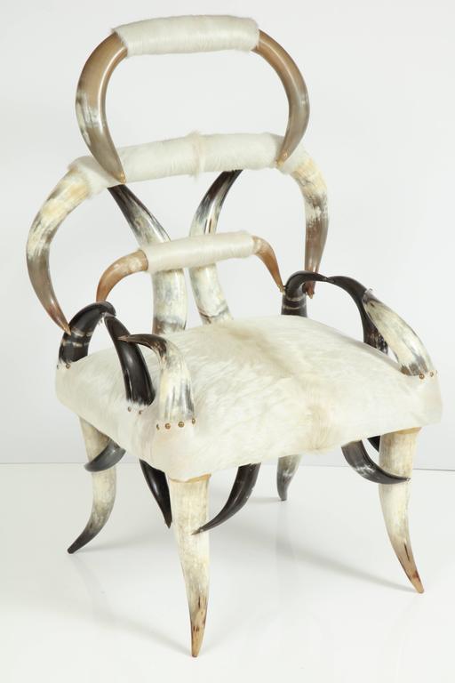 Sculptural American Horn Chair at 1stDibs