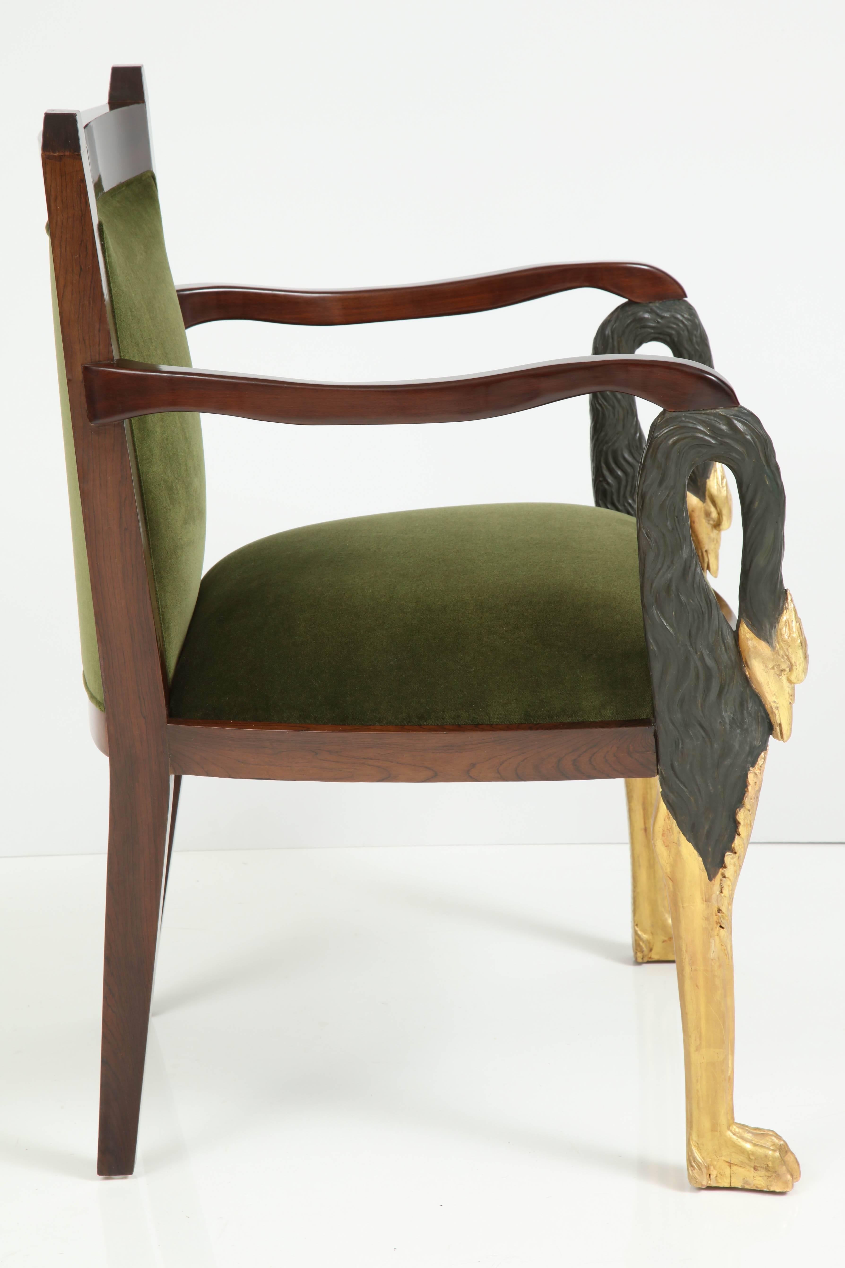 Schwedischer vergoldeter Sessel im Regency-Stil im Zustand „Hervorragend“ im Angebot in New York, NY