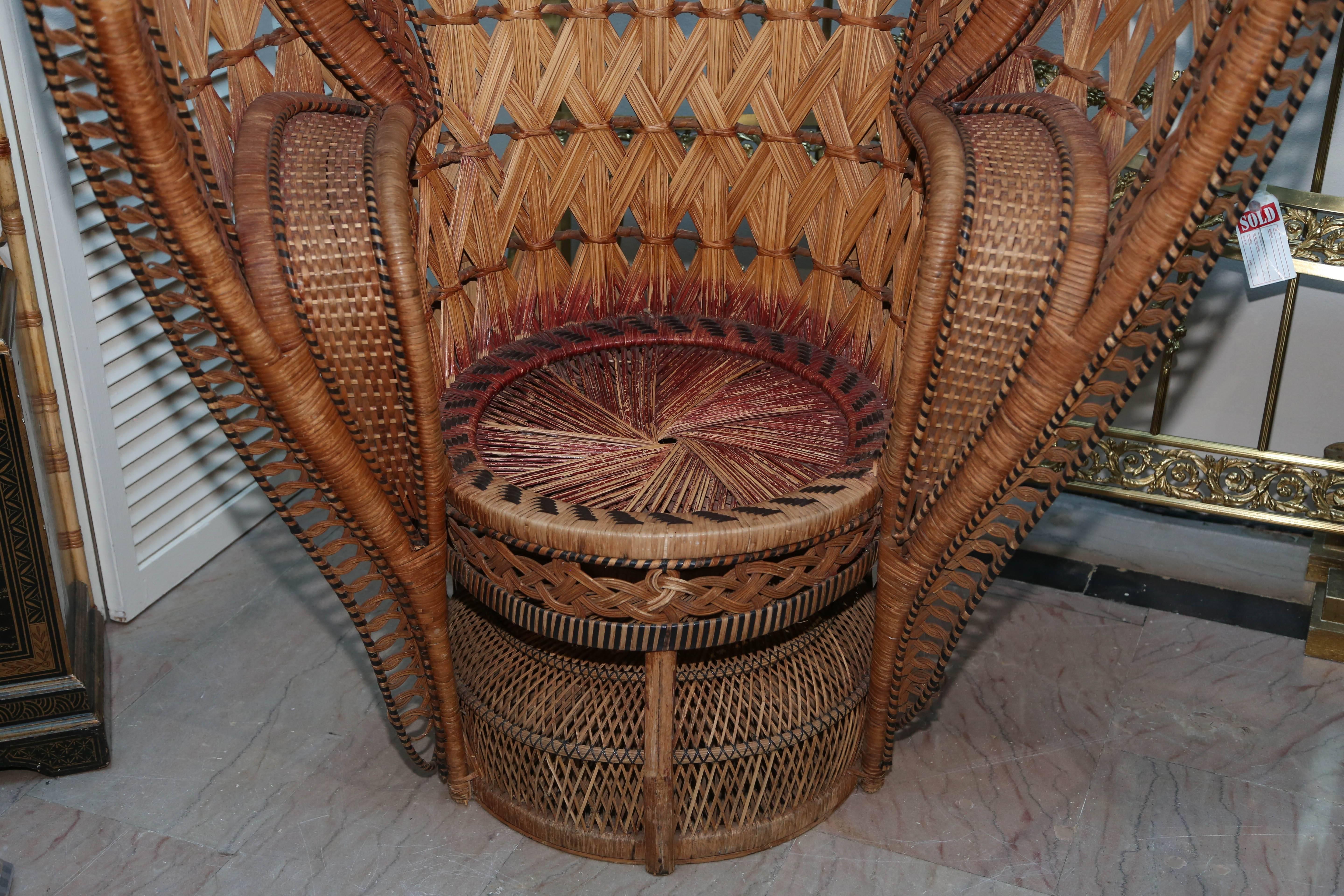 large bamboo chair