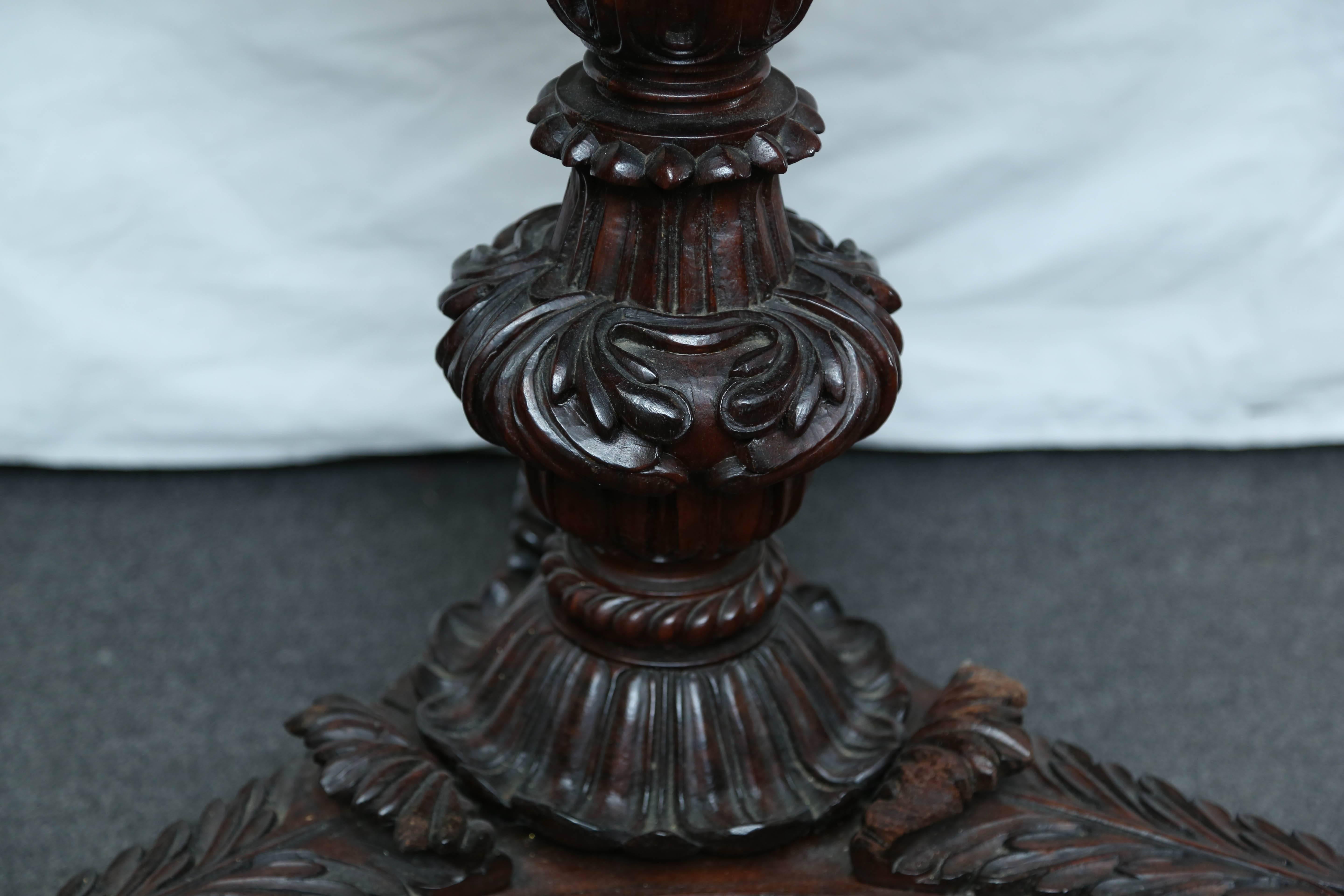 19th Century Superb British Colonial Ceylonese Tilt-Top Table