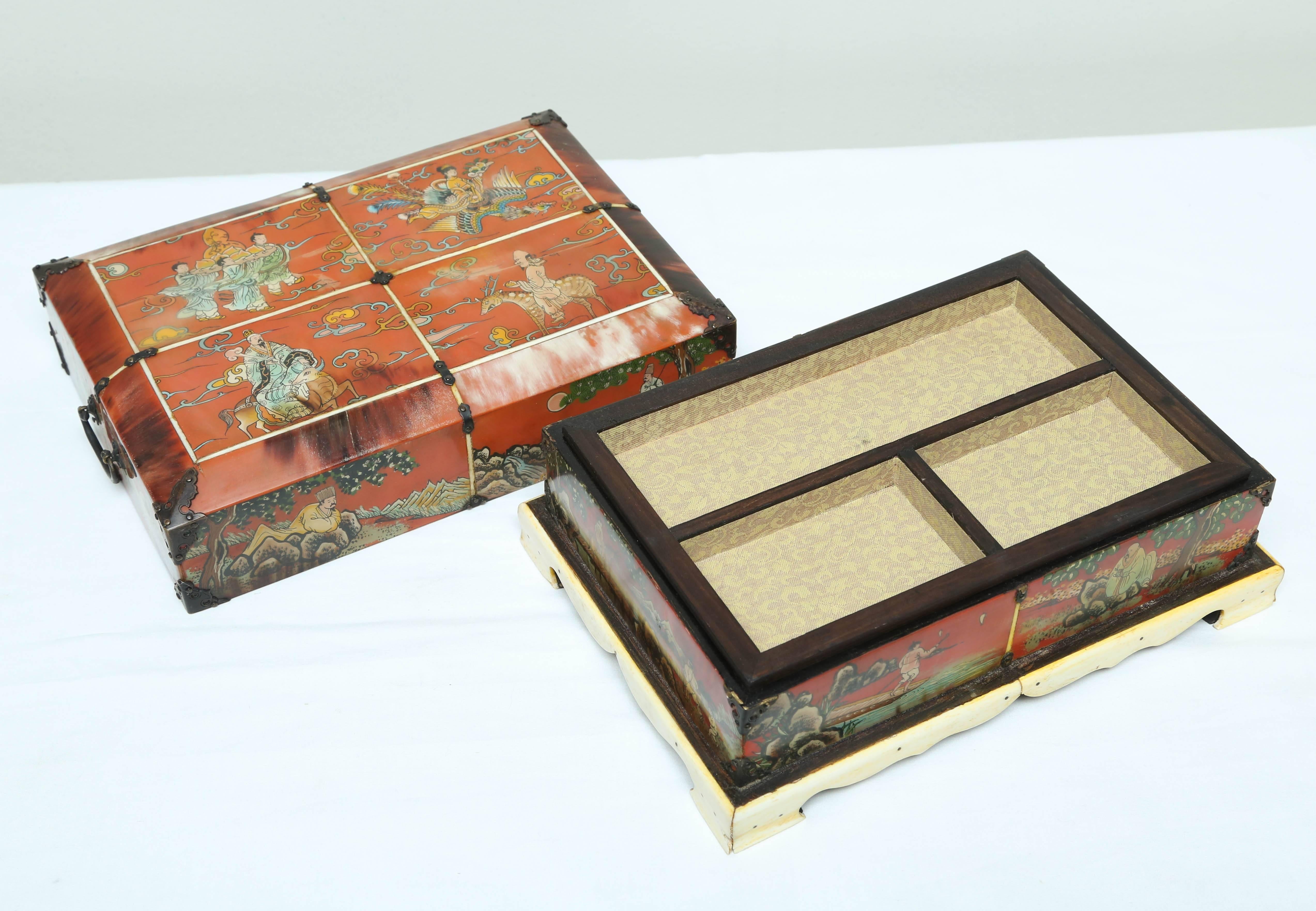 Superb 19th Century Chinese Jewel Box In Good Condition In West Palm Beach, FL