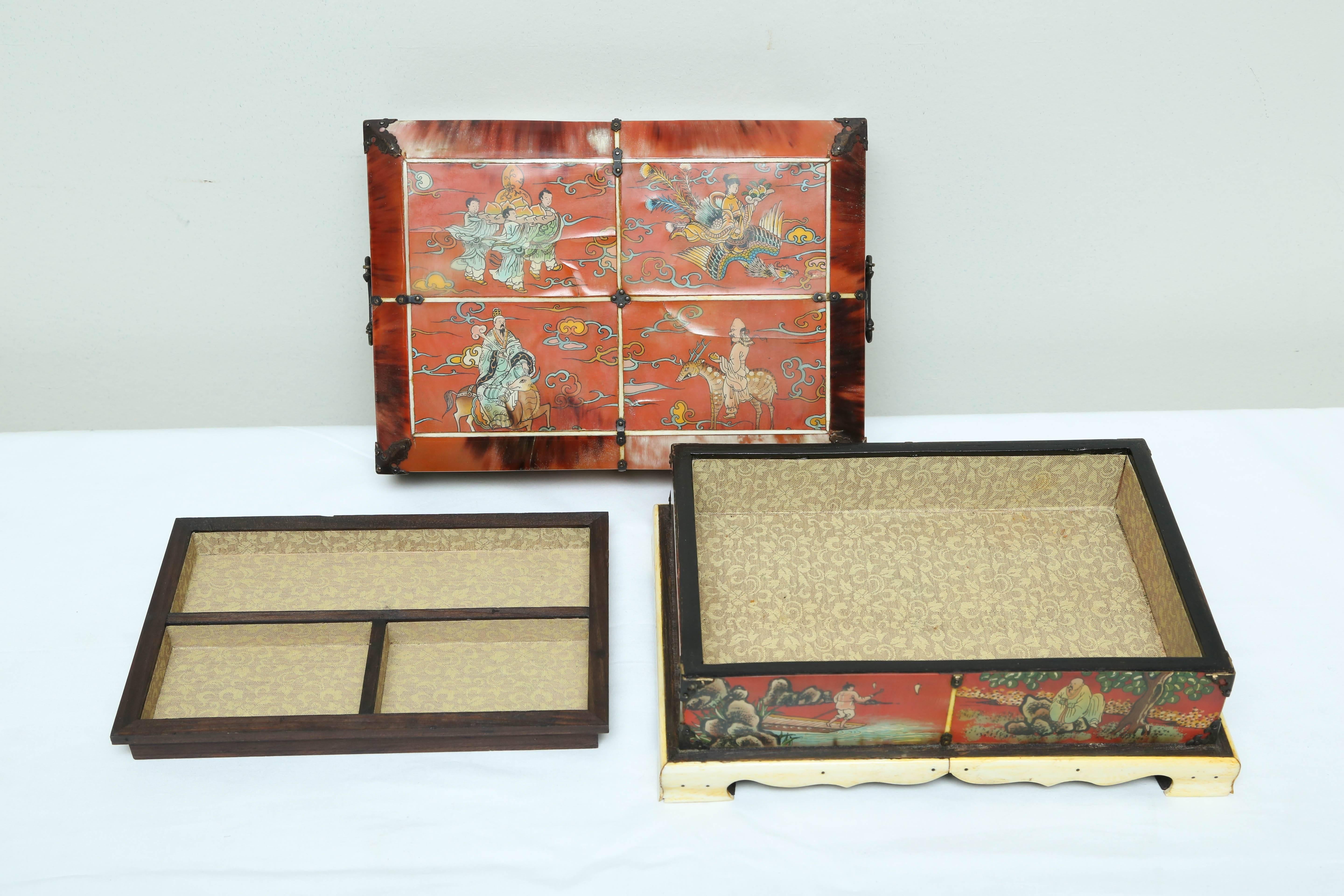Brass Superb 19th Century Chinese Jewel Box