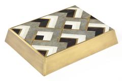 Shagreen and Bronze Decorative Box, France