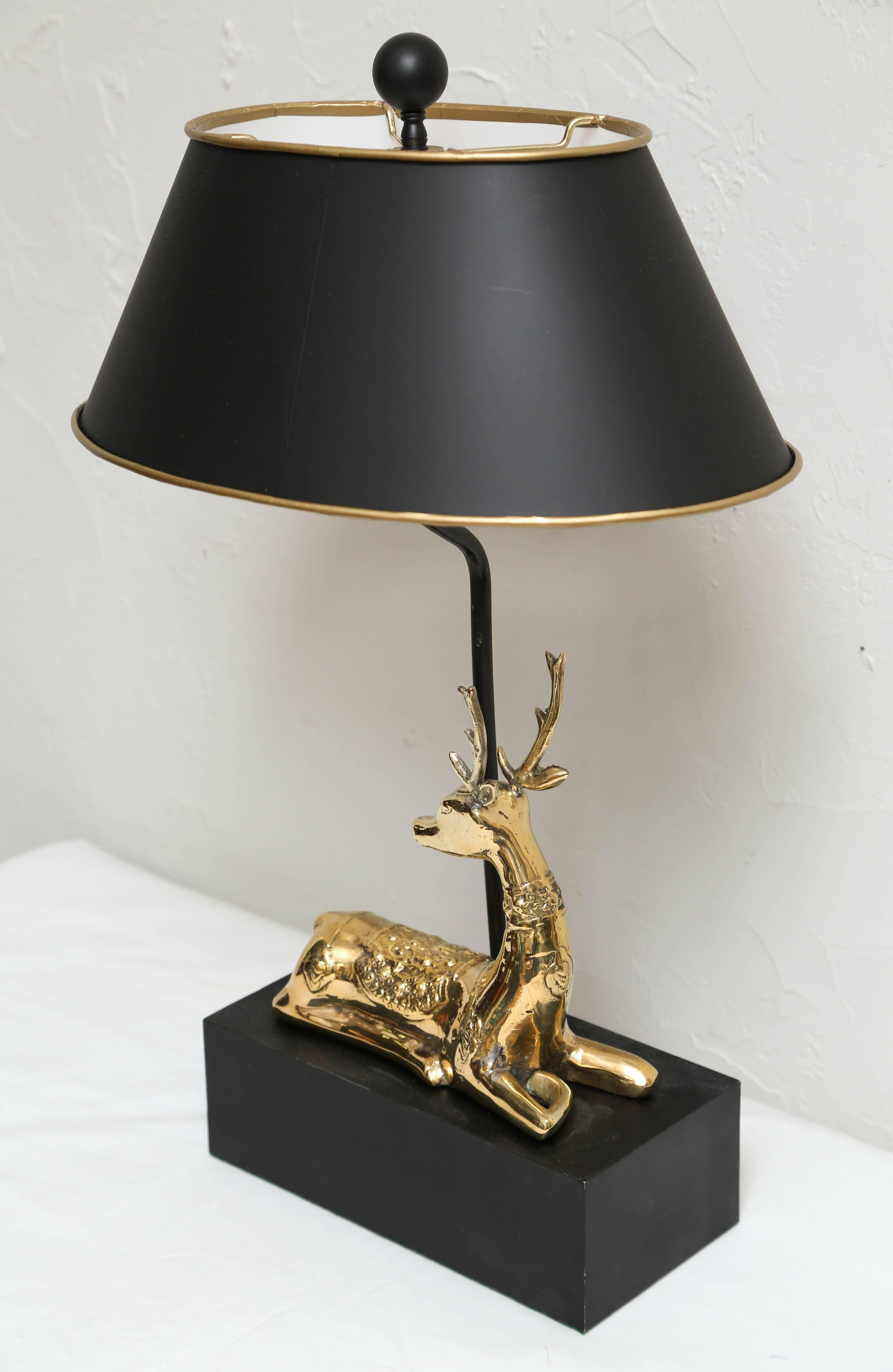 Vintage Chapman Stag Lamp In Good Condition In West Palm Beach, FL