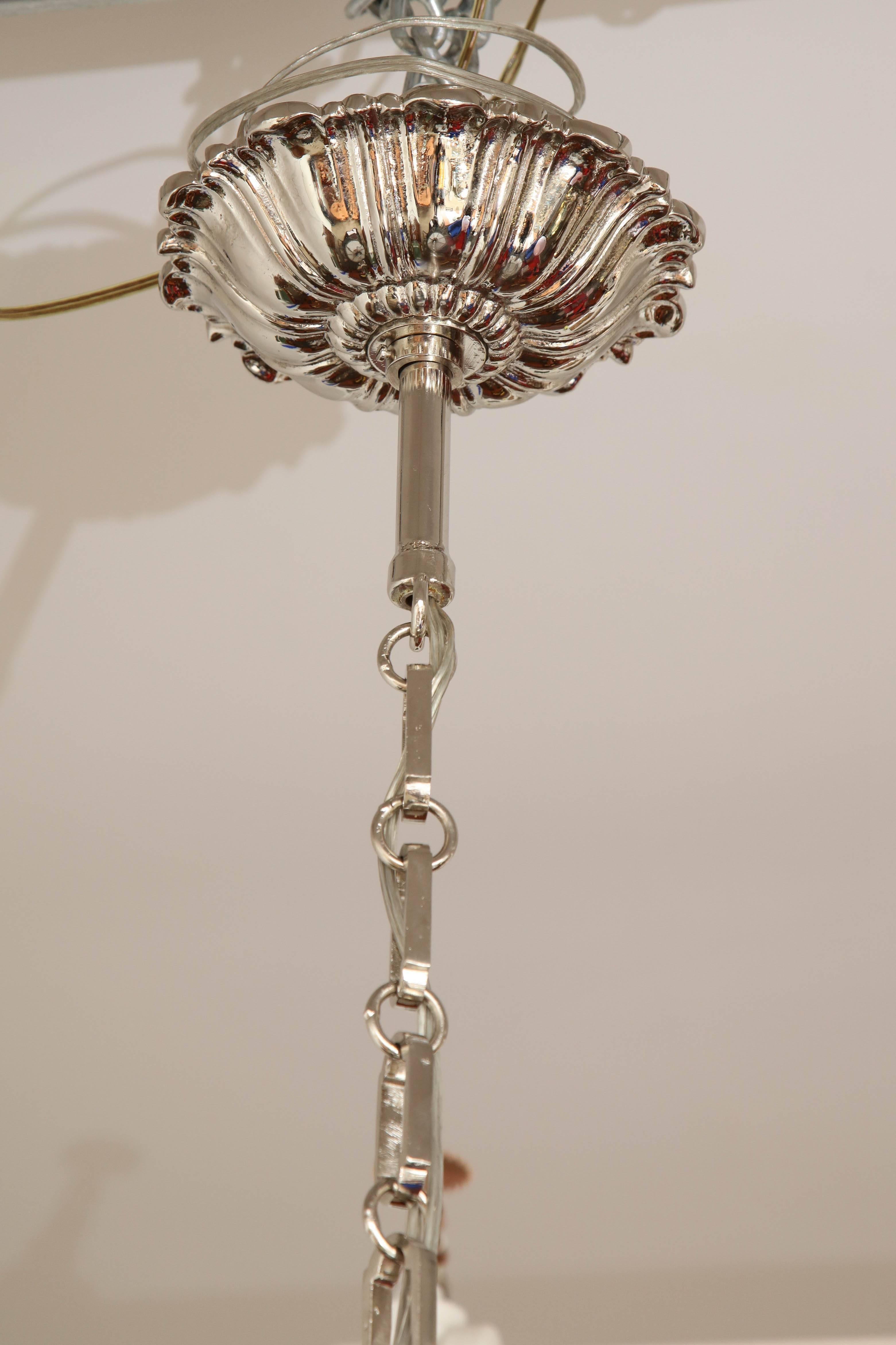 Hand-Crafted Paolo Buffa chandelier made in Italy by Achille Donzelli in 1930 For Sale