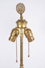 Pair of French Ormolu Bronze-Mounted Chinese Style Celadon Porcelain Table Lamps