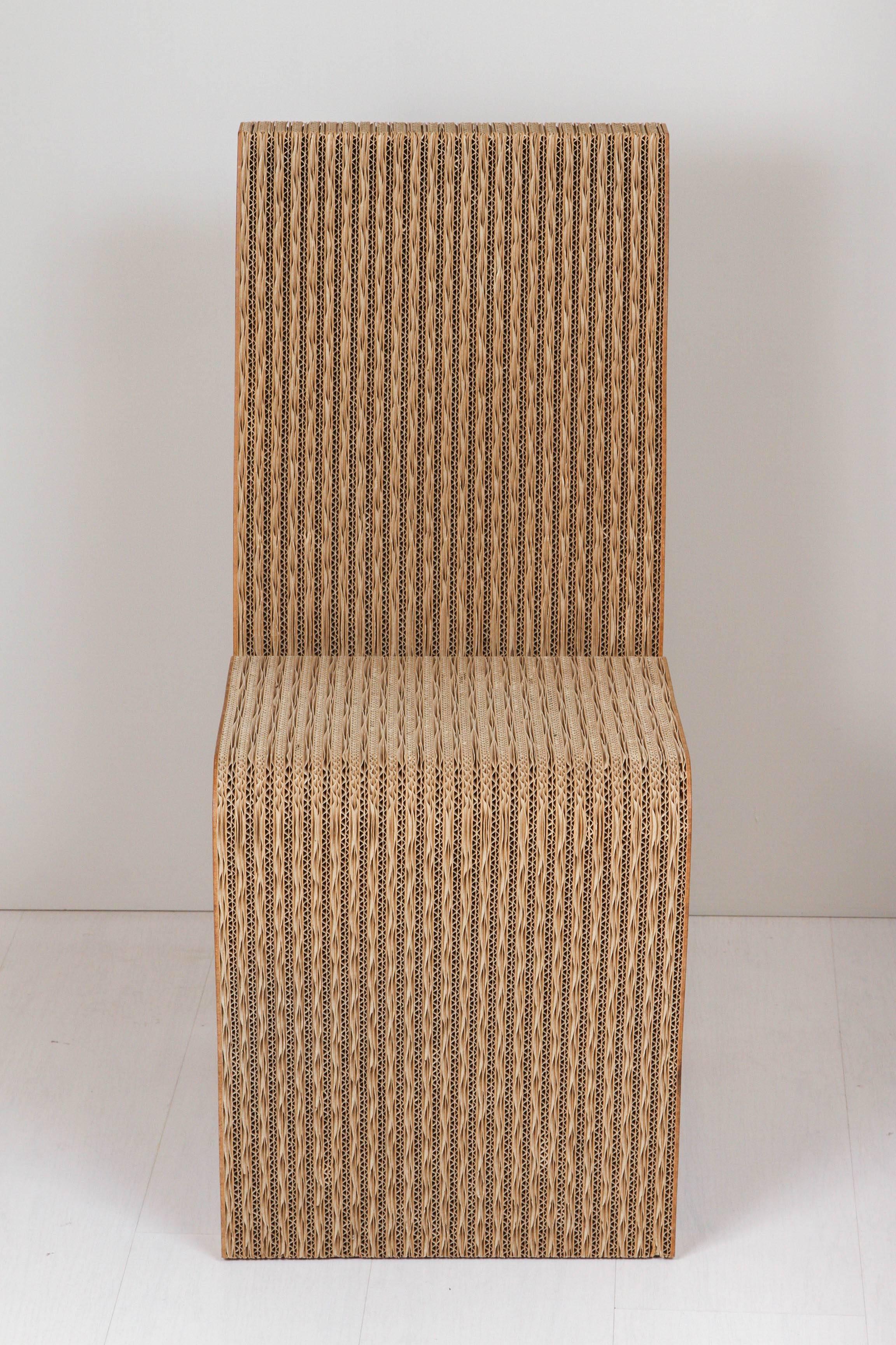 Other Frank Gehry Side Chair in Cardboard for Vitra Edition For Sale