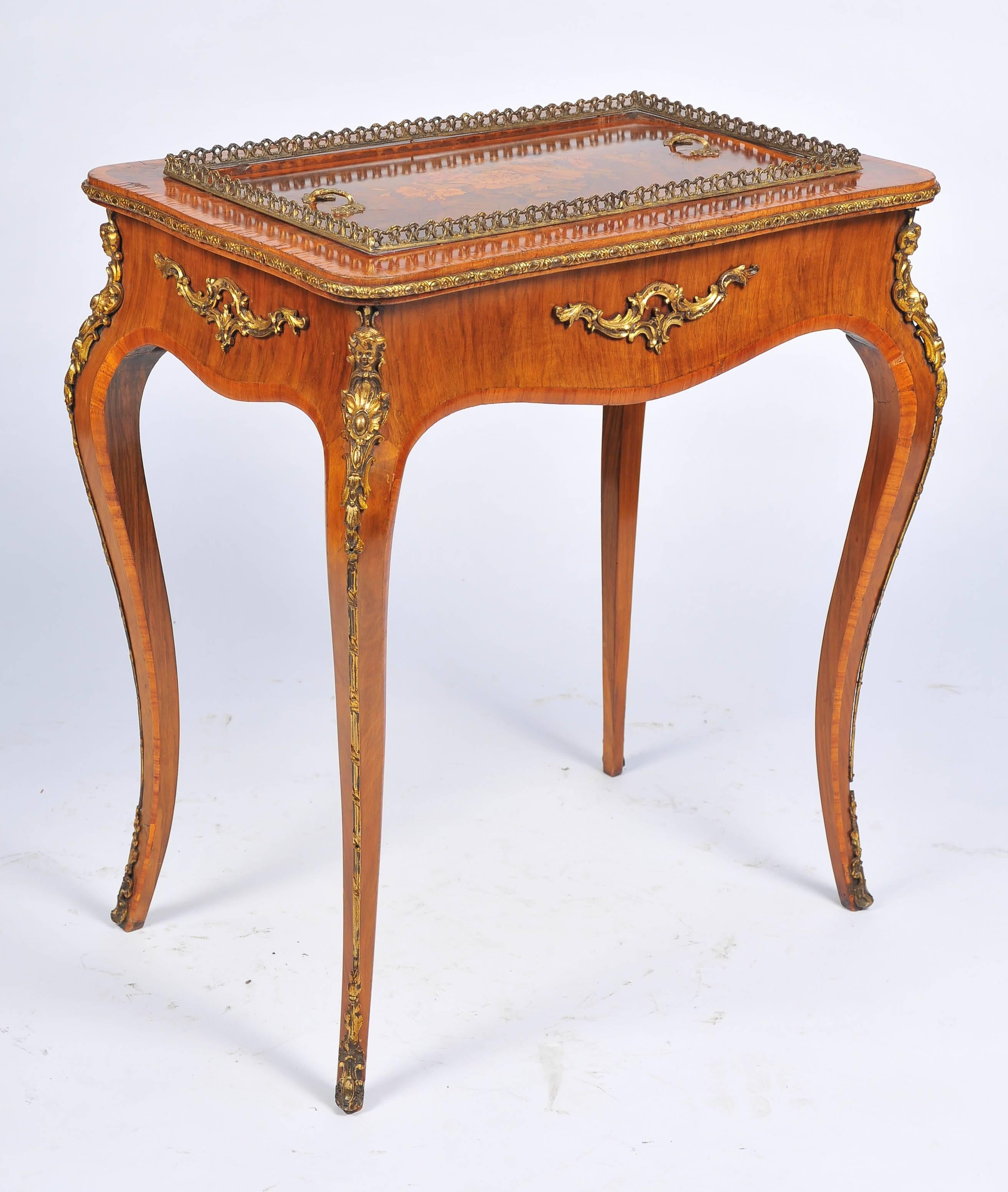 Inlay Victorian Marquetry Jardiniere / Side Table