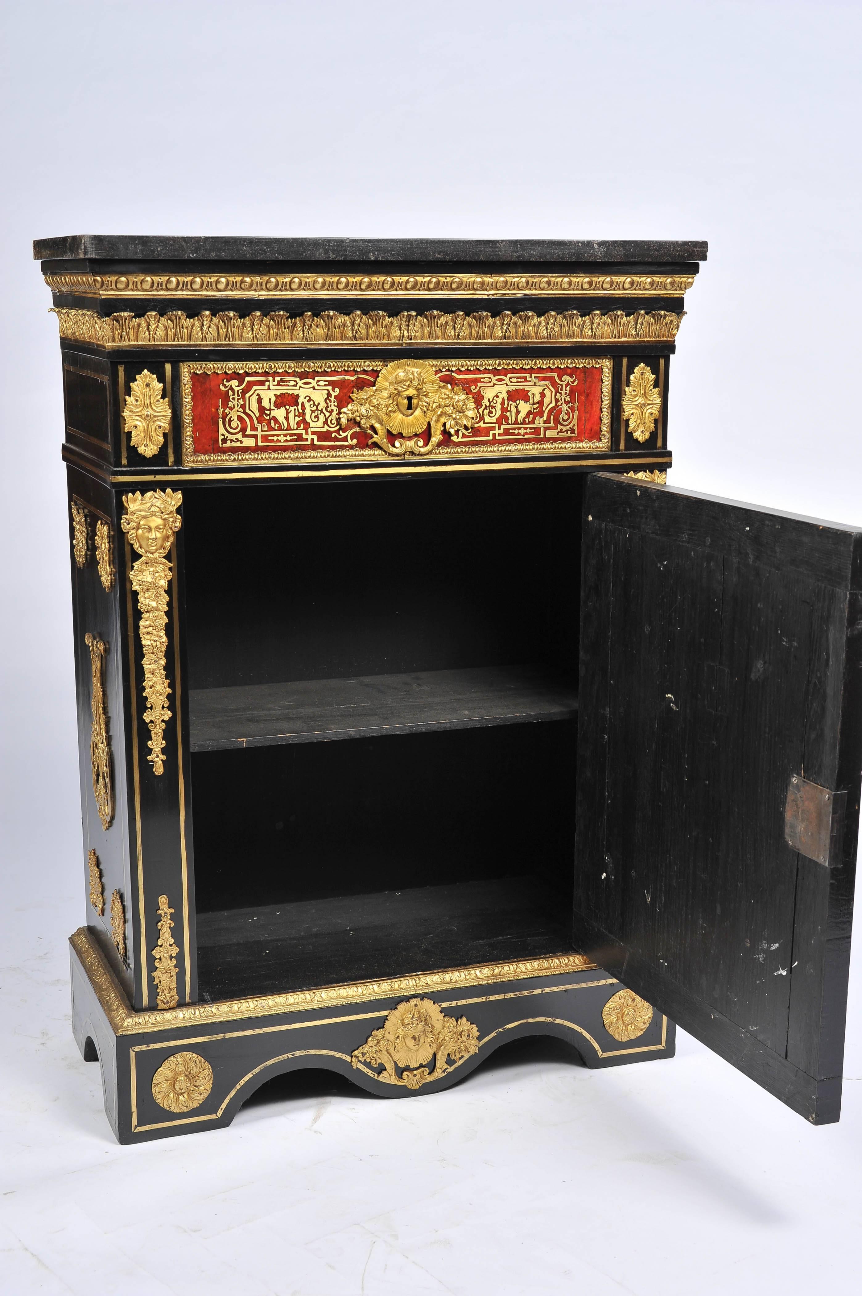 Louis XV 19th Century, French Boulle Cabinet