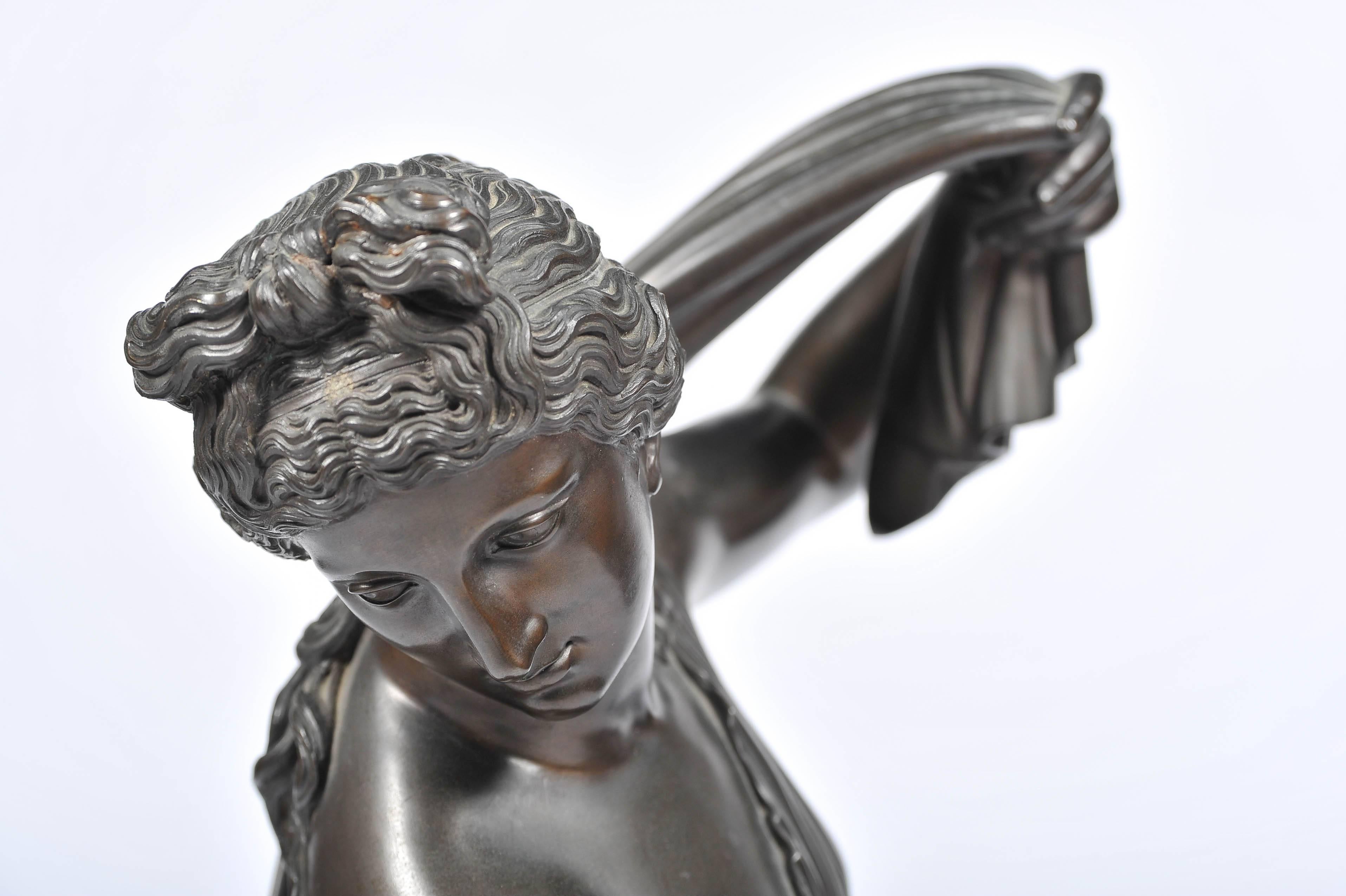 19th Century Bronze of Female Nude by Amodia In Good Condition In Brighton, Sussex