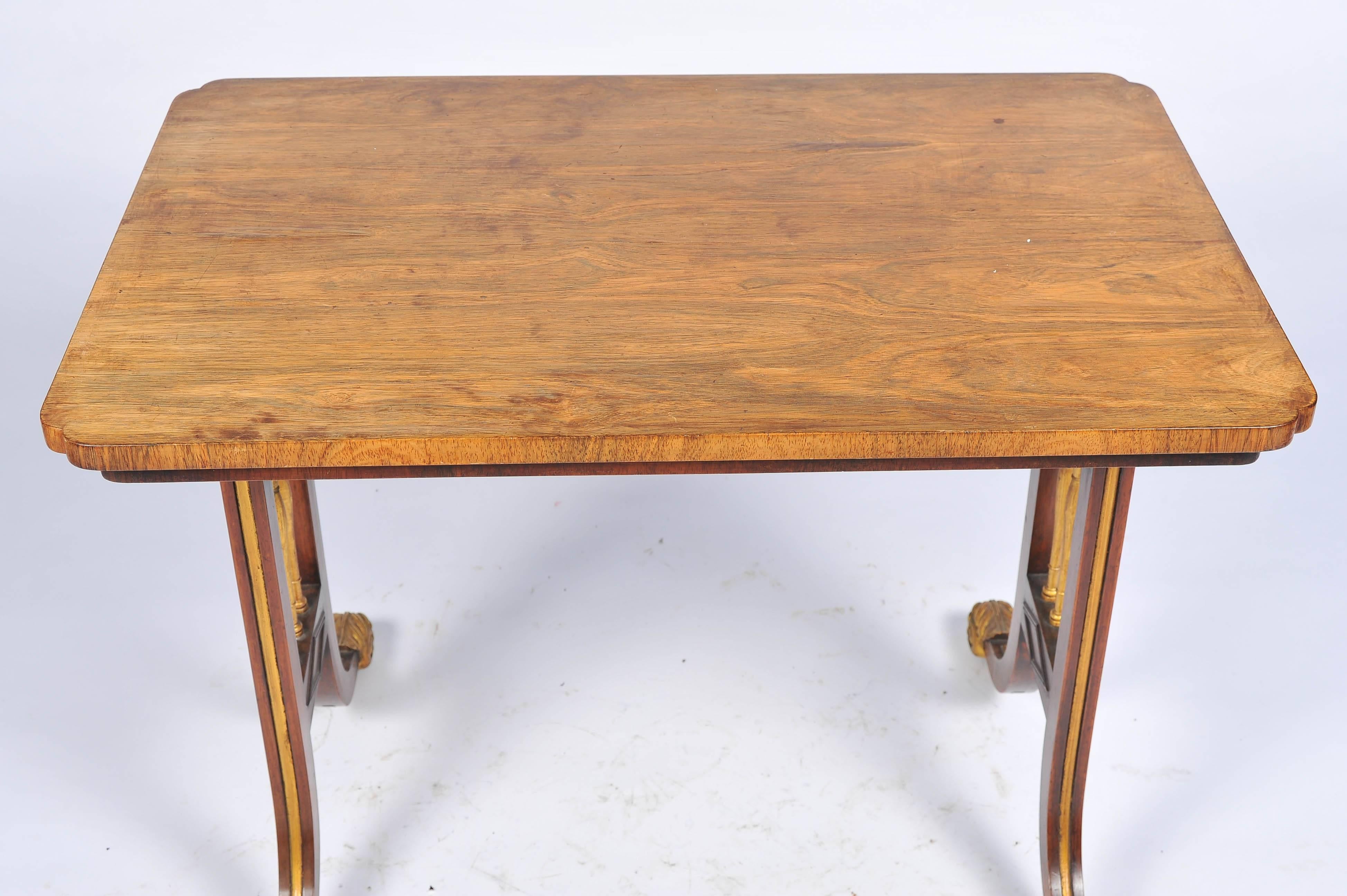 English Regency Rosewood Side Table, in the Manner of 'Gillows' For Sale