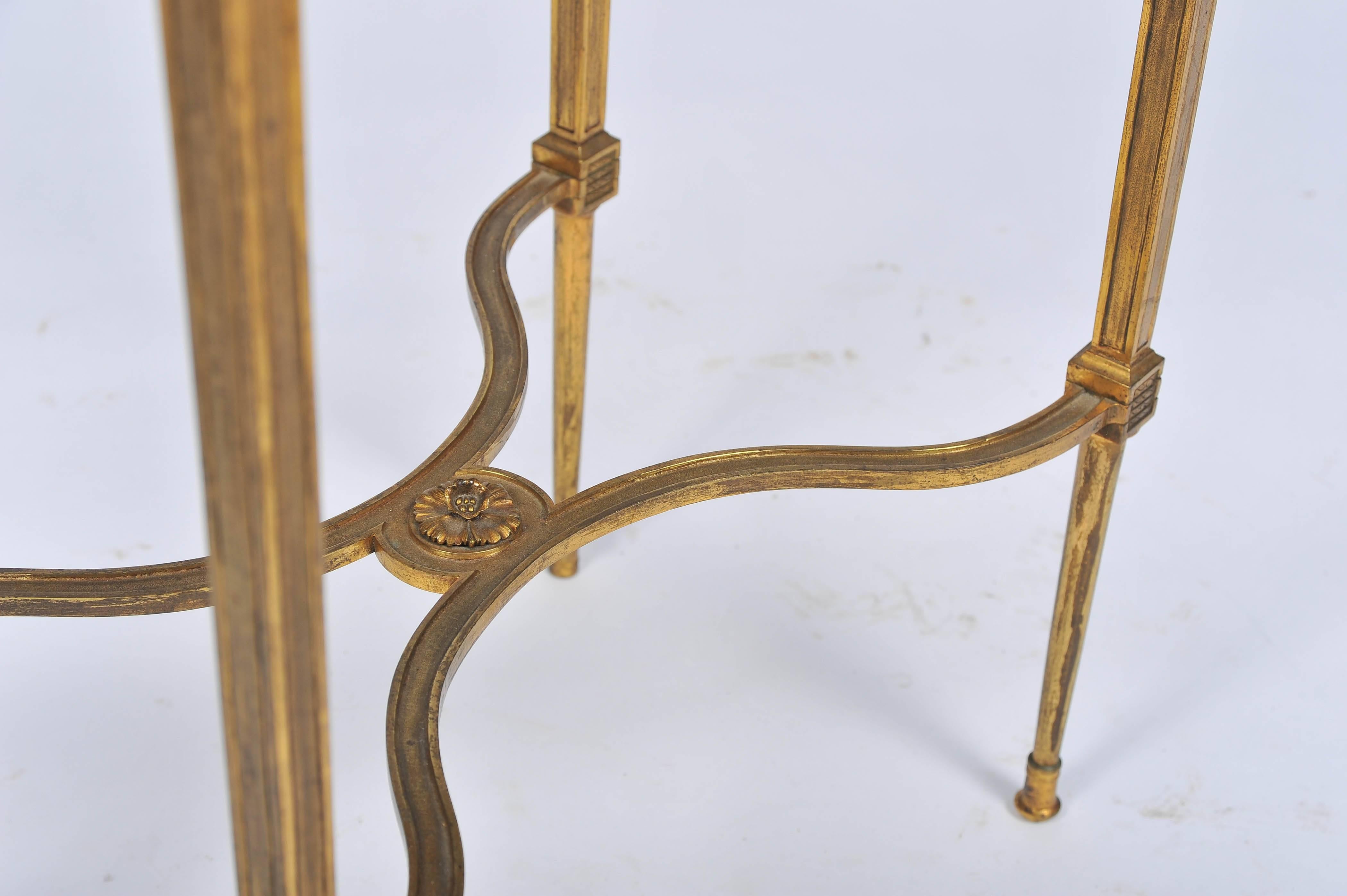 19th Century Louis XVI Style Ormolu Side Table For Sale