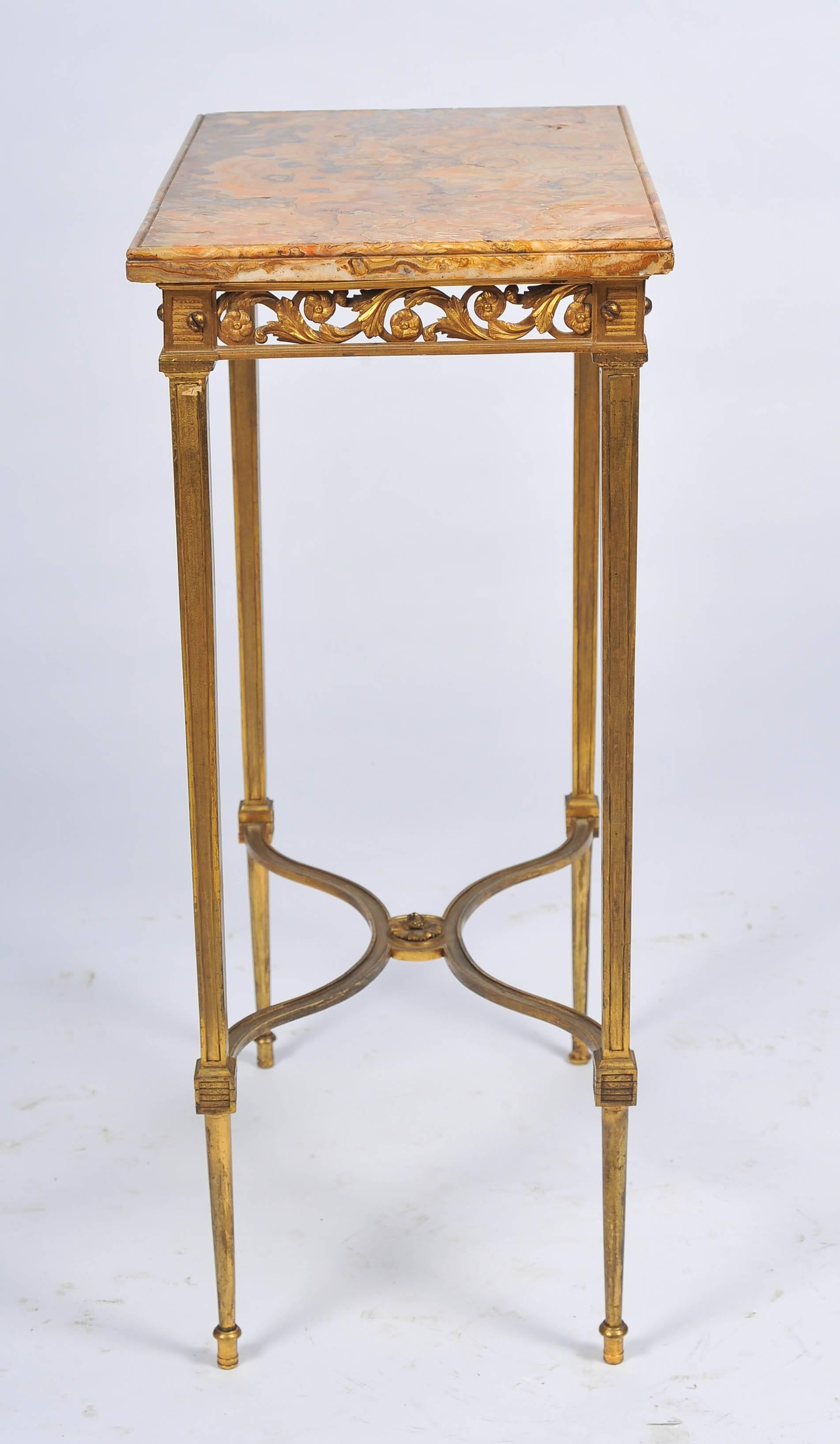 Louis XVI Style Ormolu Side Table For Sale 1