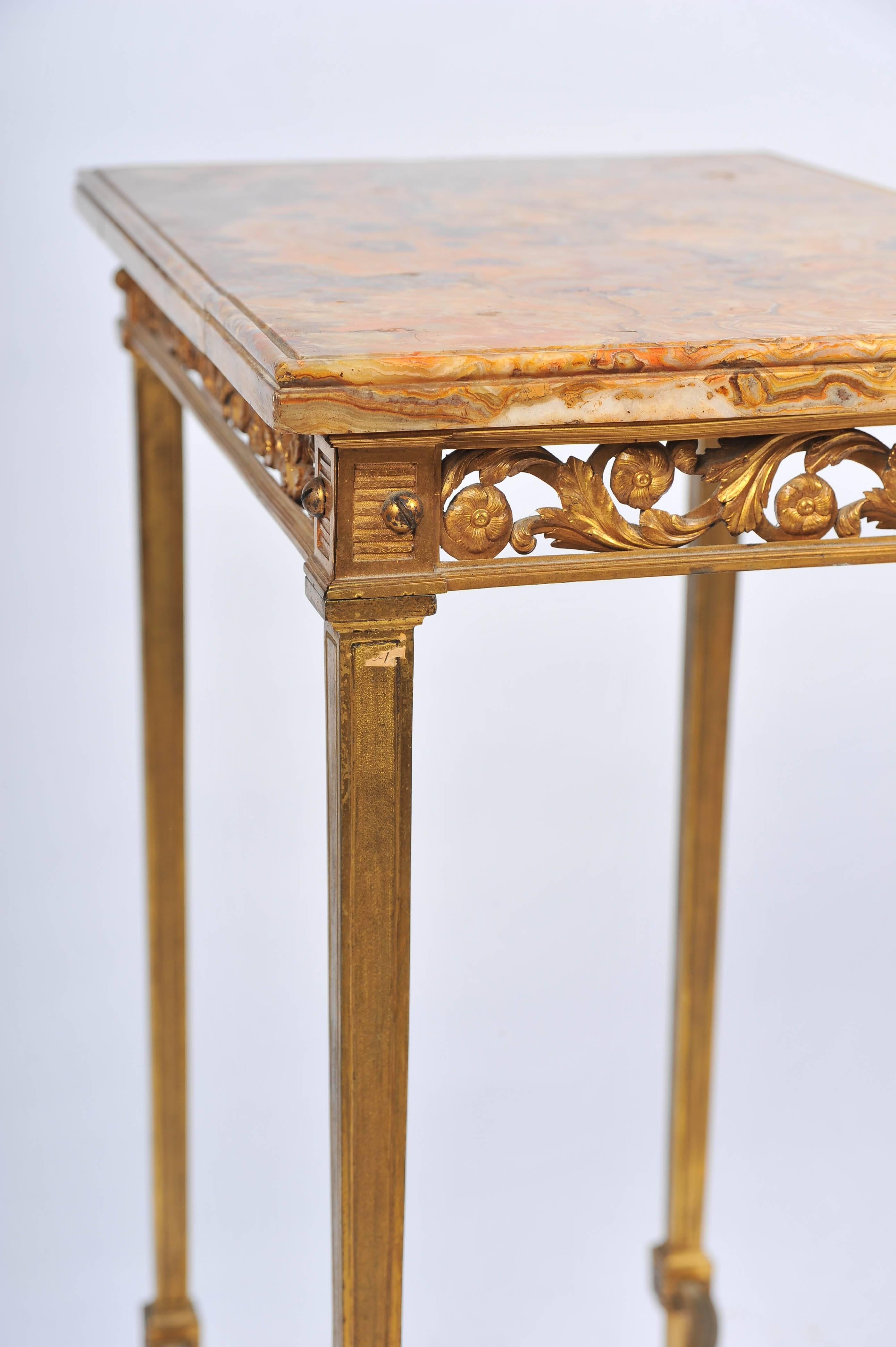 Louis XVI Style Ormolu Side Table For Sale 2