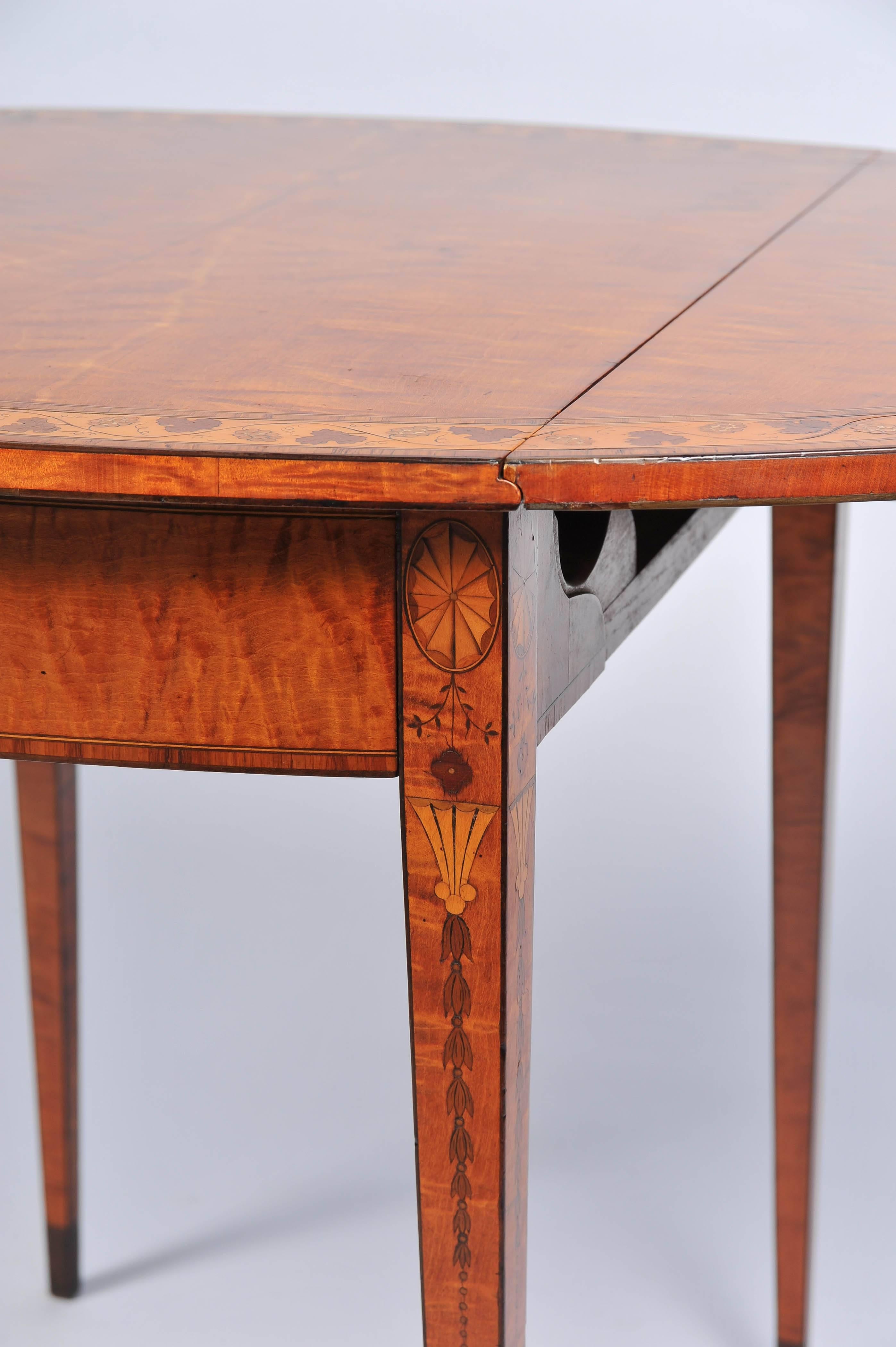 Inlay 18th Century Satinwood Centre Table
