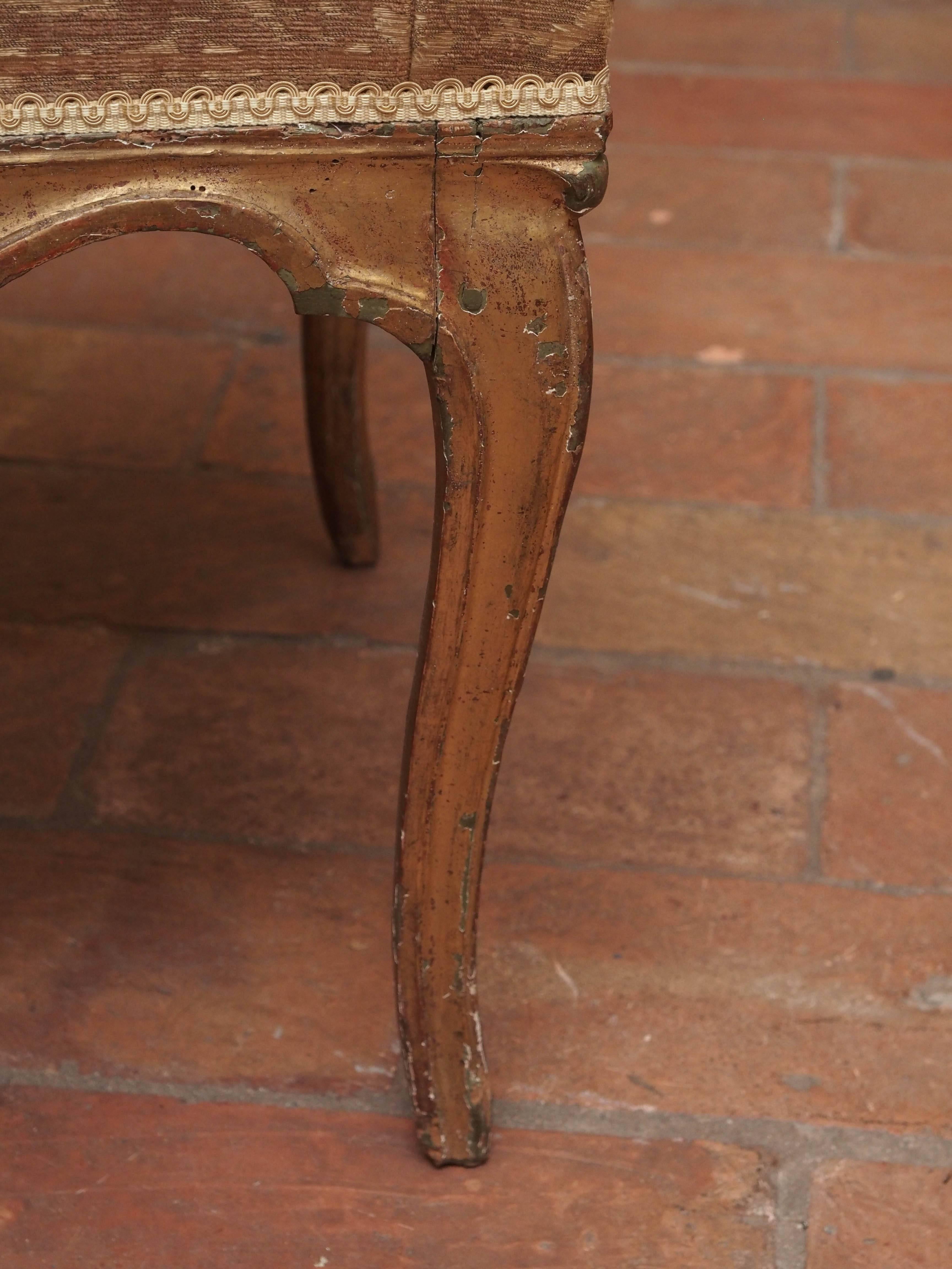 18th Century French Louis XIV-Regence Stool In Good Condition For Sale In New Orleans, LA