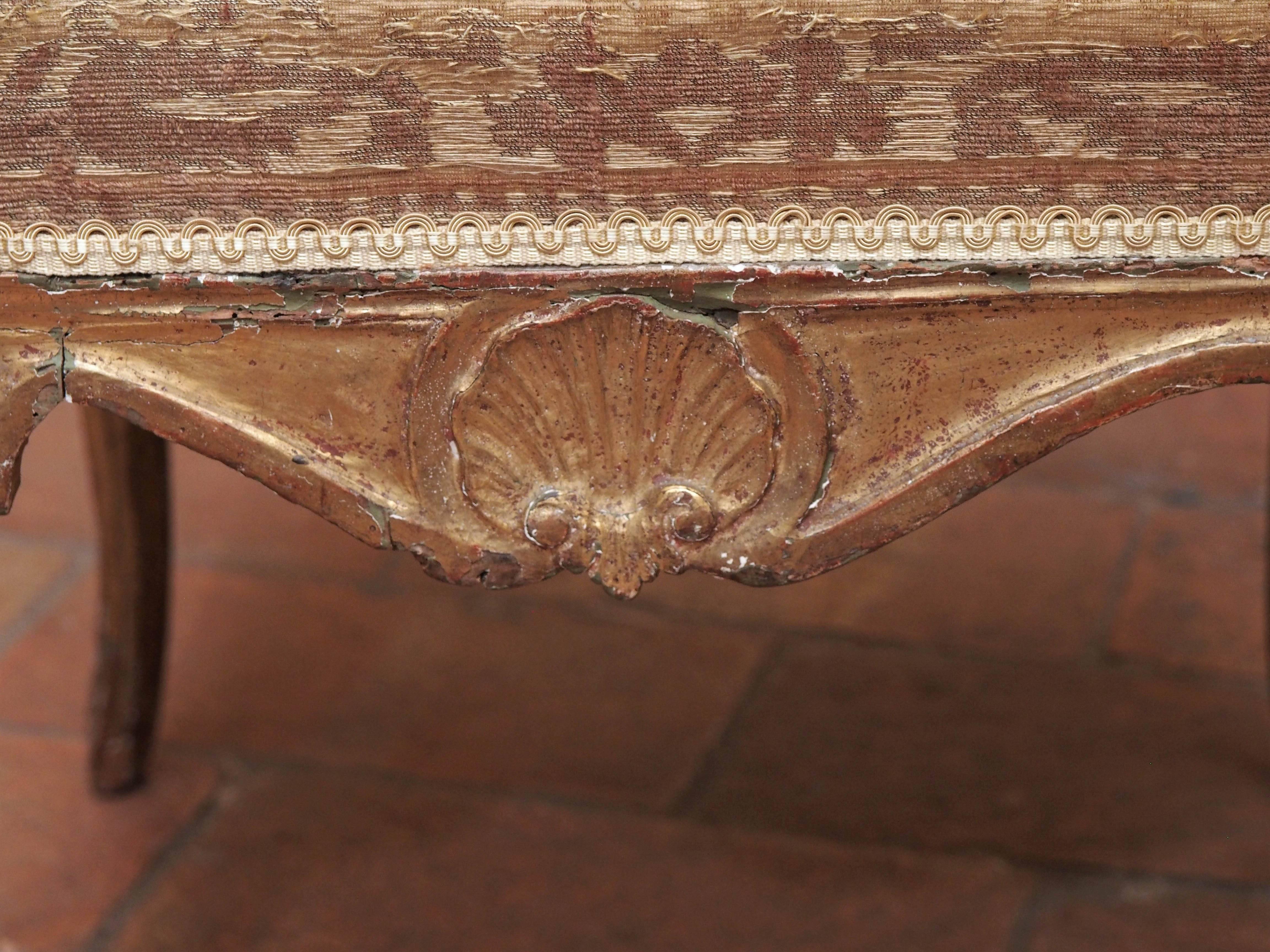 Early 18th Century 18th Century French Louis XIV-Regence Stool For Sale