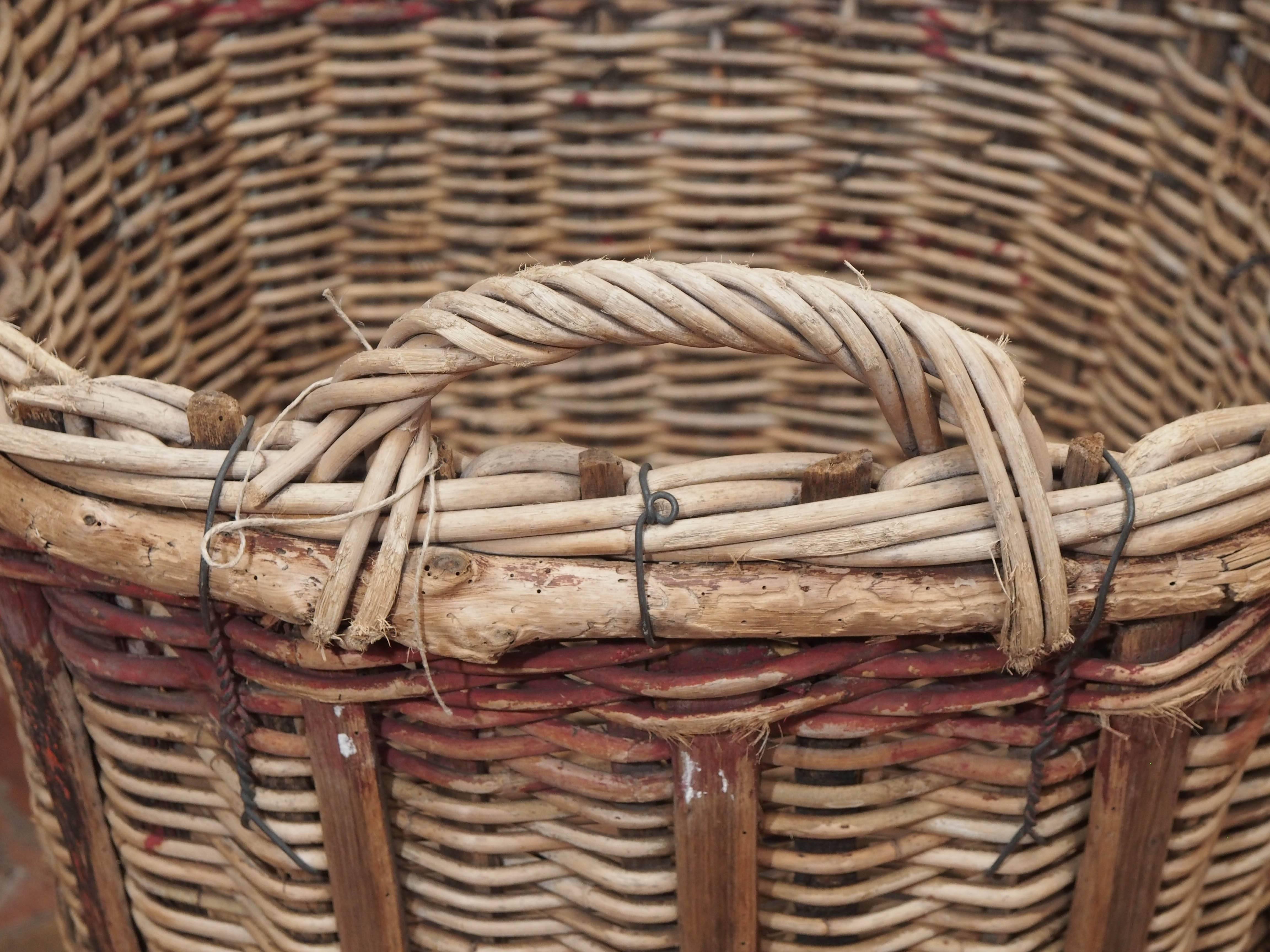 Hand-Crafted Champagne Basket For Sale