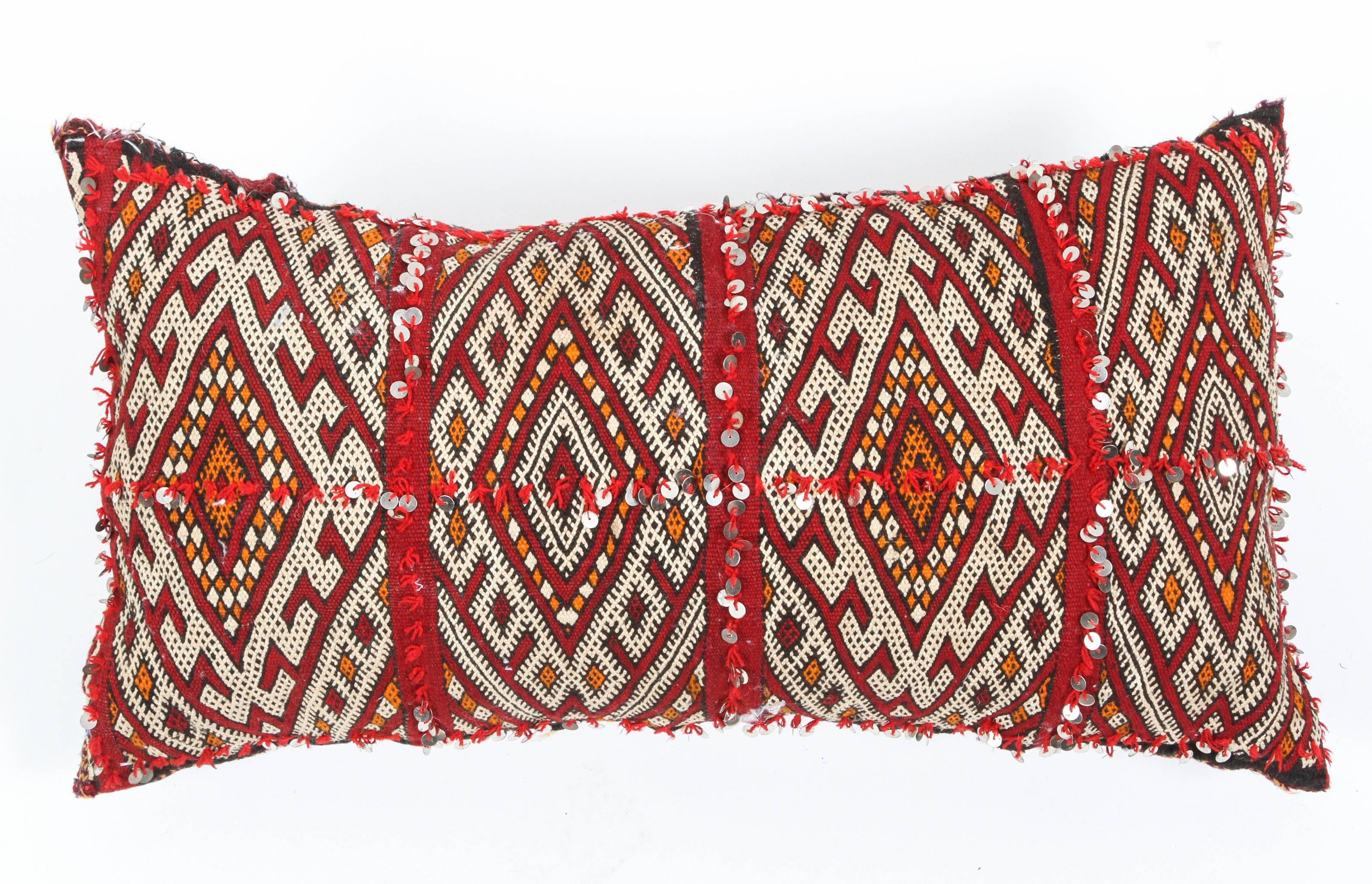 Wool Moroccan Large Berber Pillows, Set of Three