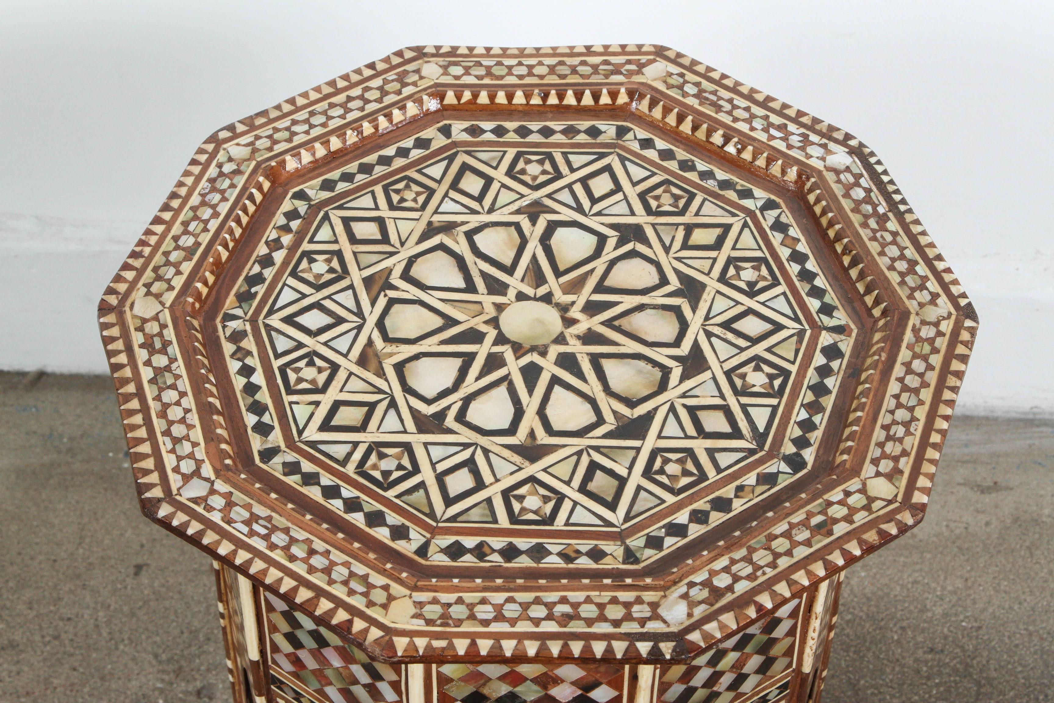 Syrian Octagonal tables Inlaid with Mother-of-Pearl 2