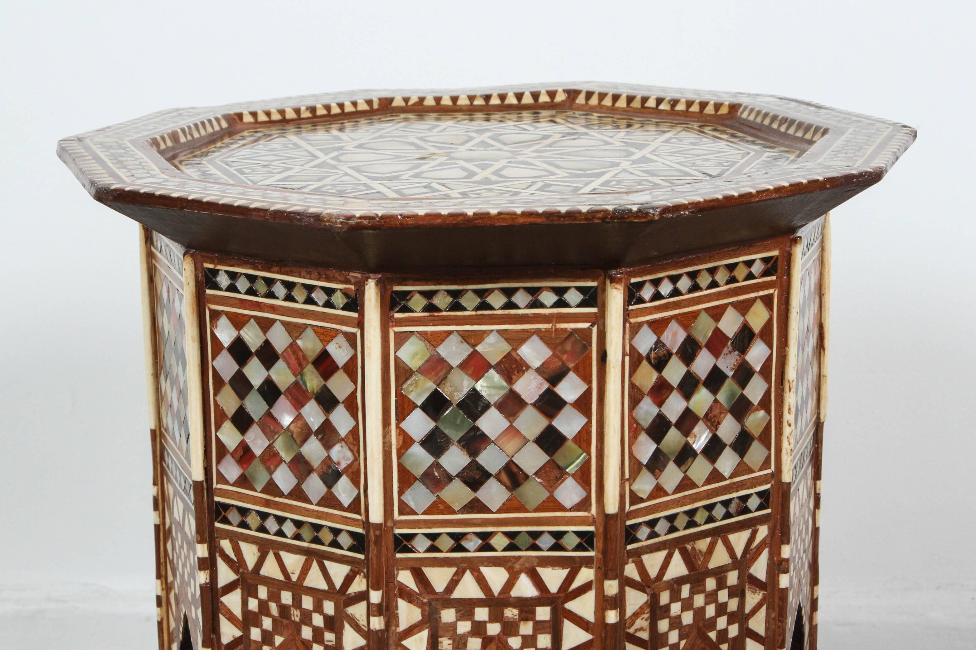 Syrian Octagonal tables Inlaid with Mother-of-Pearl 3