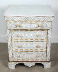 Pair of Mother-of-Pearl Inlay Syrian Nightstands