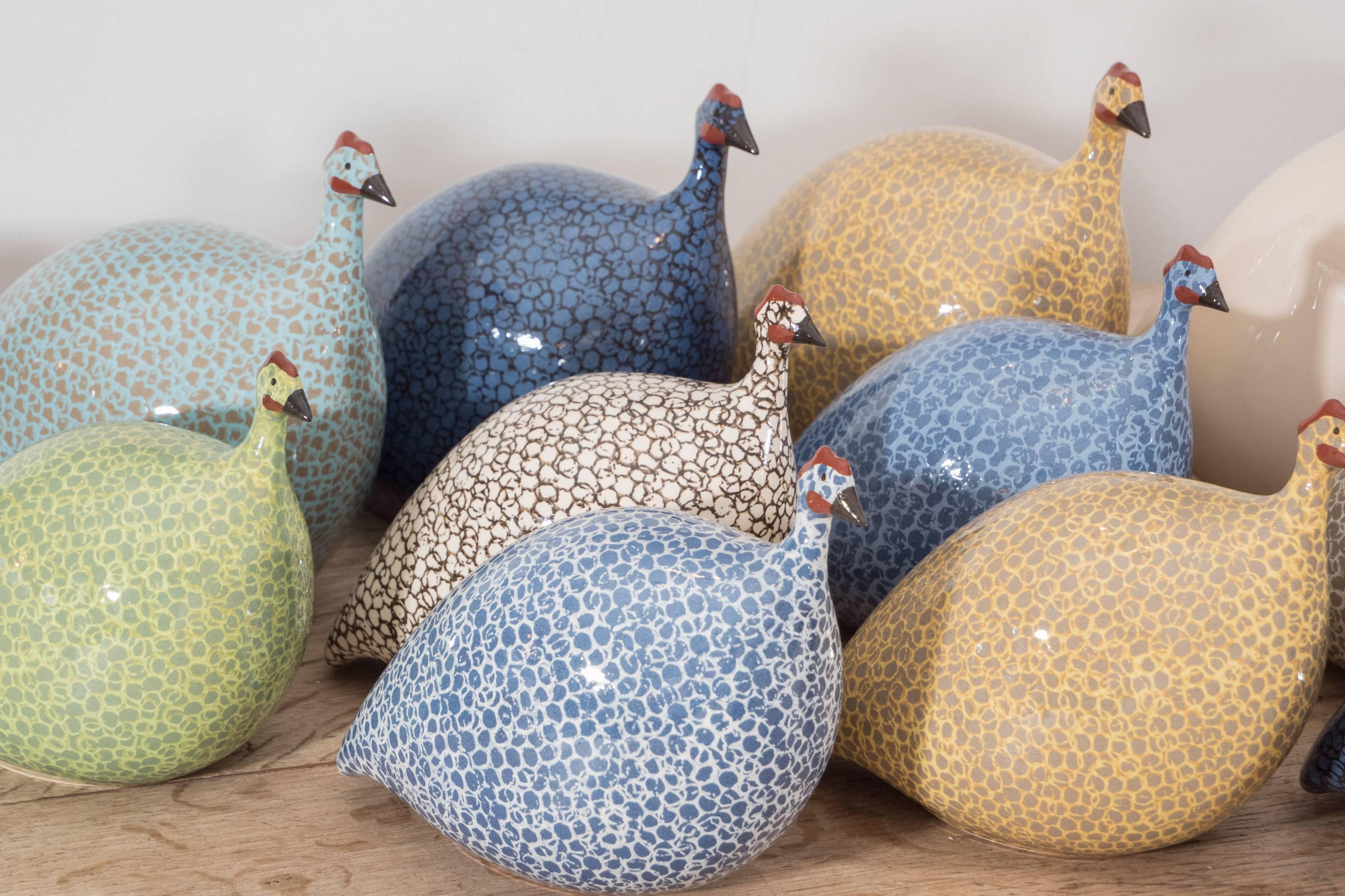 ceramic french hens