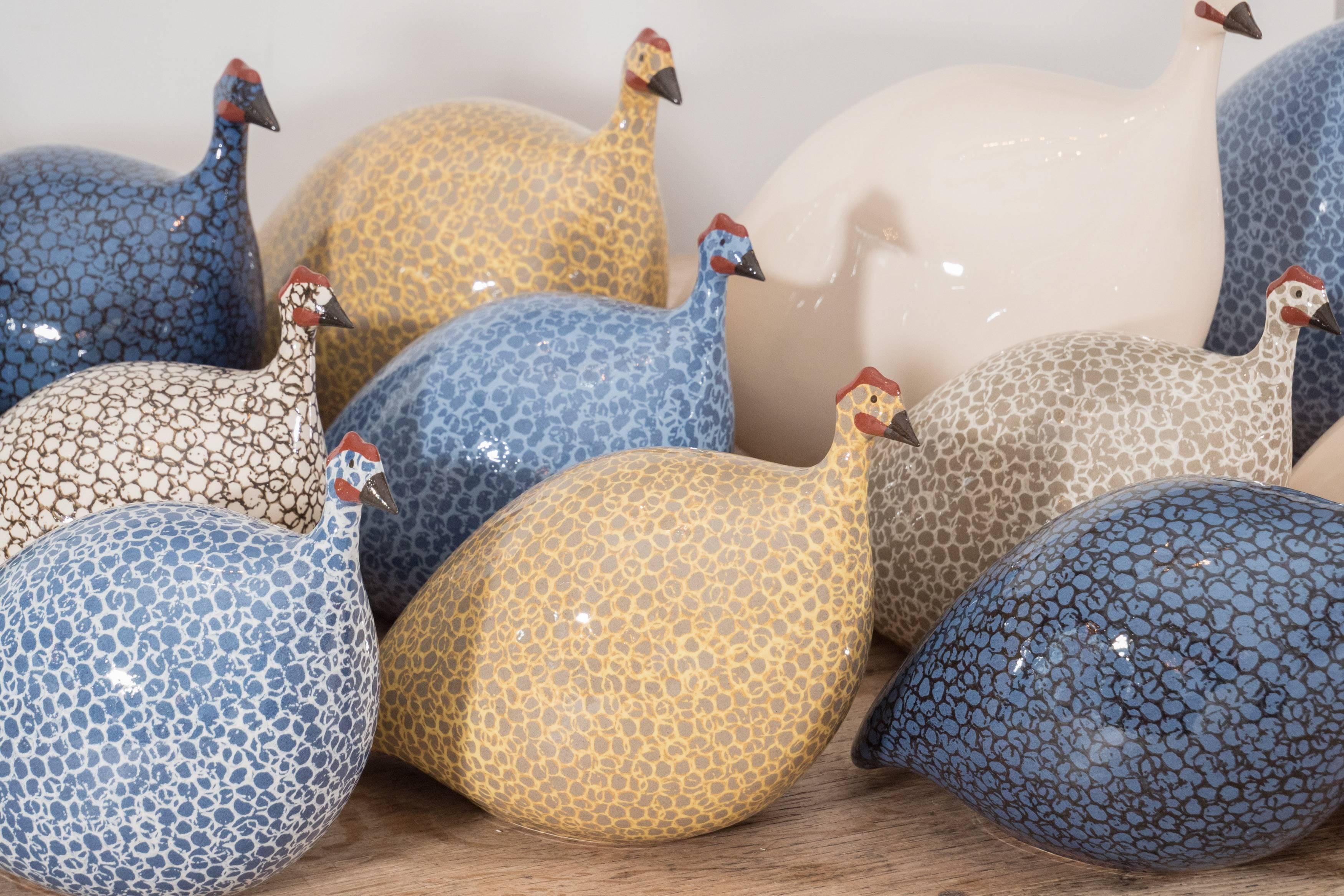 Kleines keramisches Perlhuhn (Französisch)