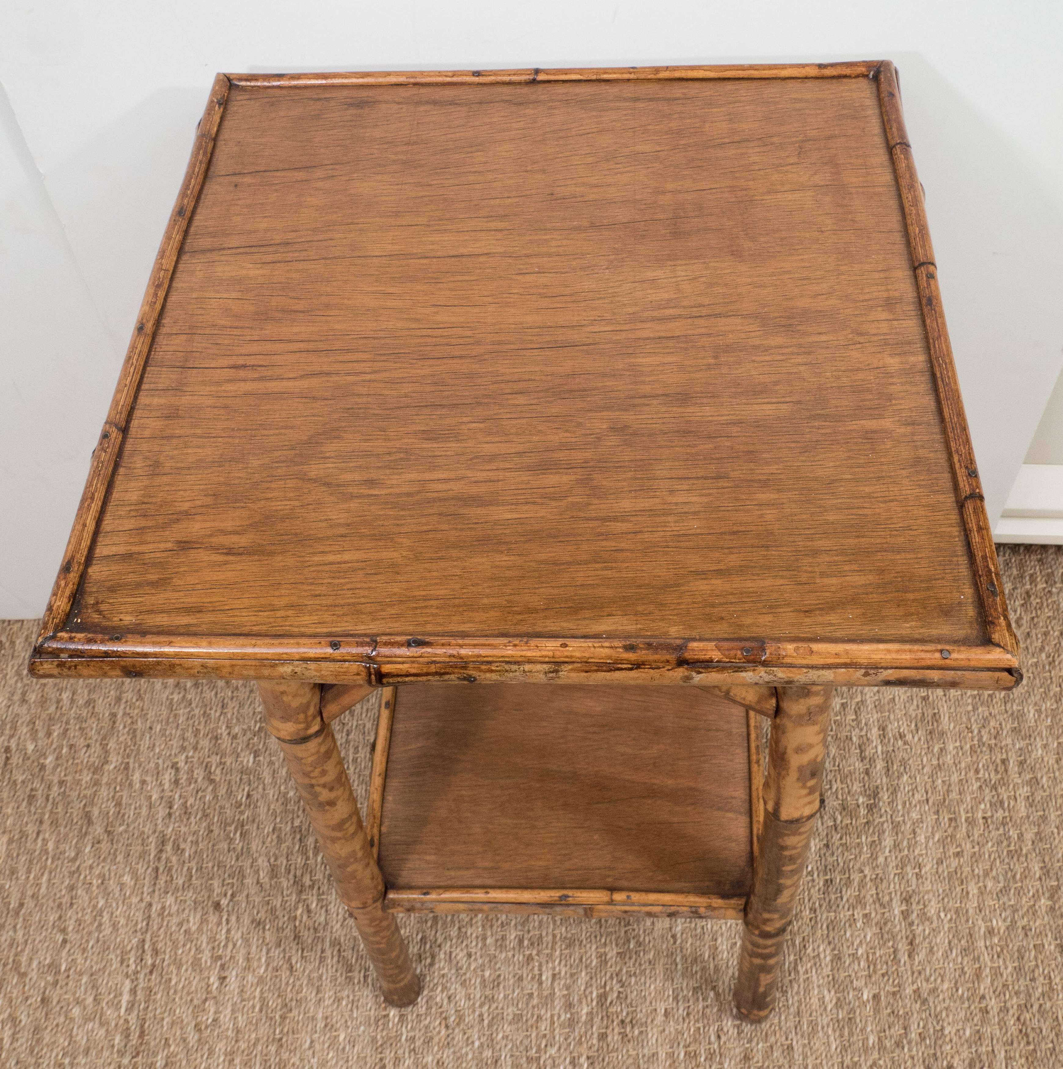 Small Bamboo Table In Excellent Condition In New York, NY