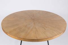 Oak and Iron Round Table