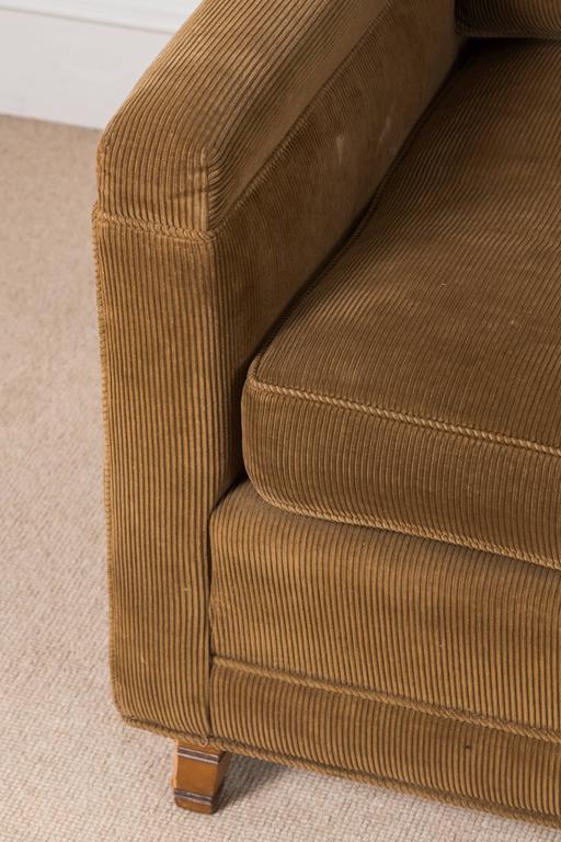 MidCentury Danish Corduroy Sofa For Sale at 1stDibs corduroy couch