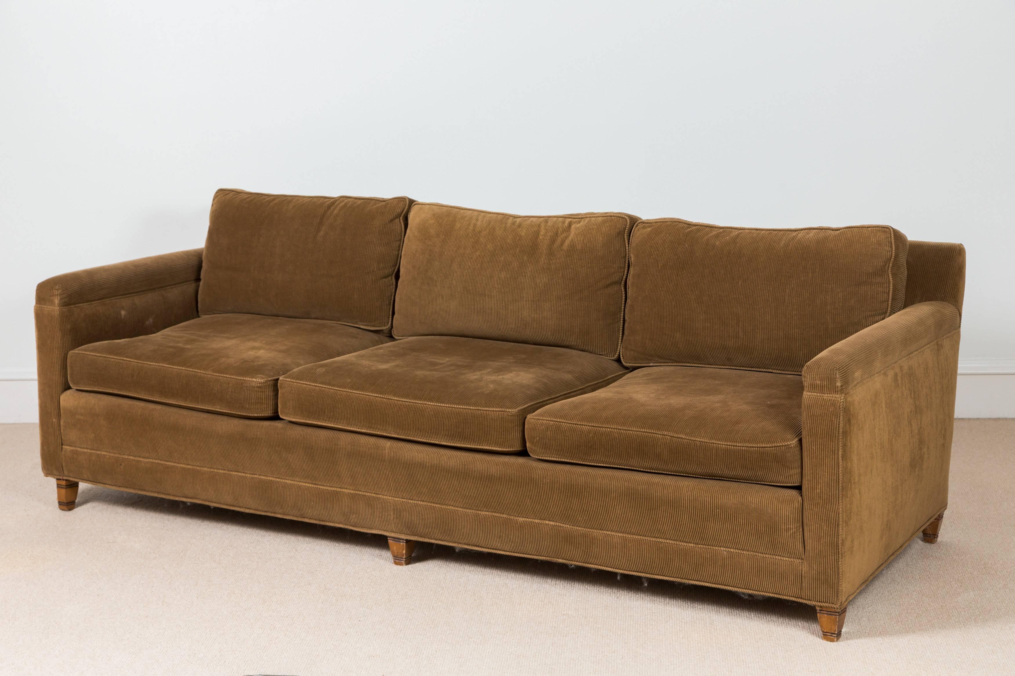 vintage corduroy sofa