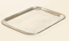 Charles Tirbour French Art Deco Small Rectangular Sterling Silver Tray
