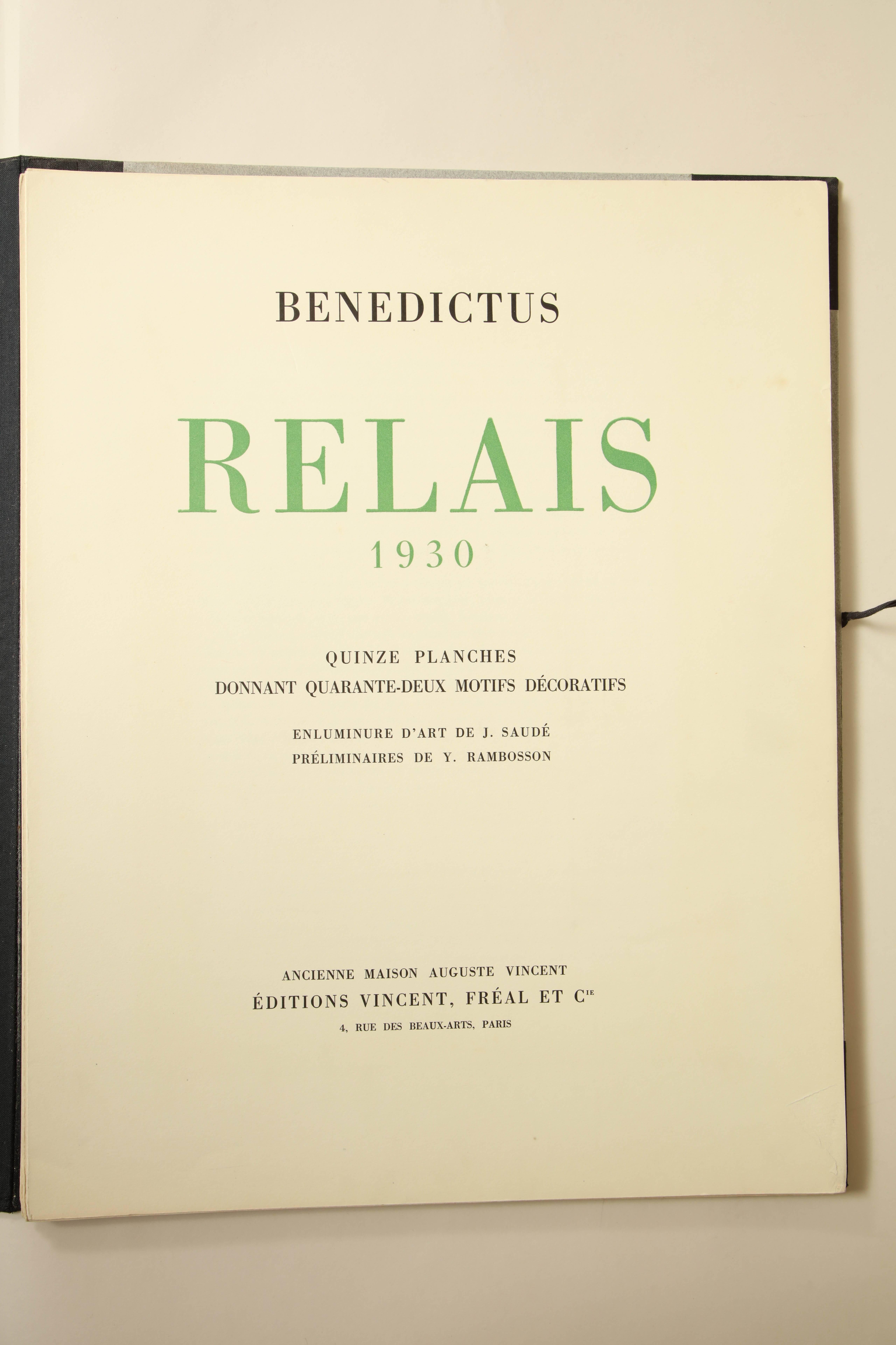 Art Deco “Relais 1930” by Edouard Benedictus For Sale