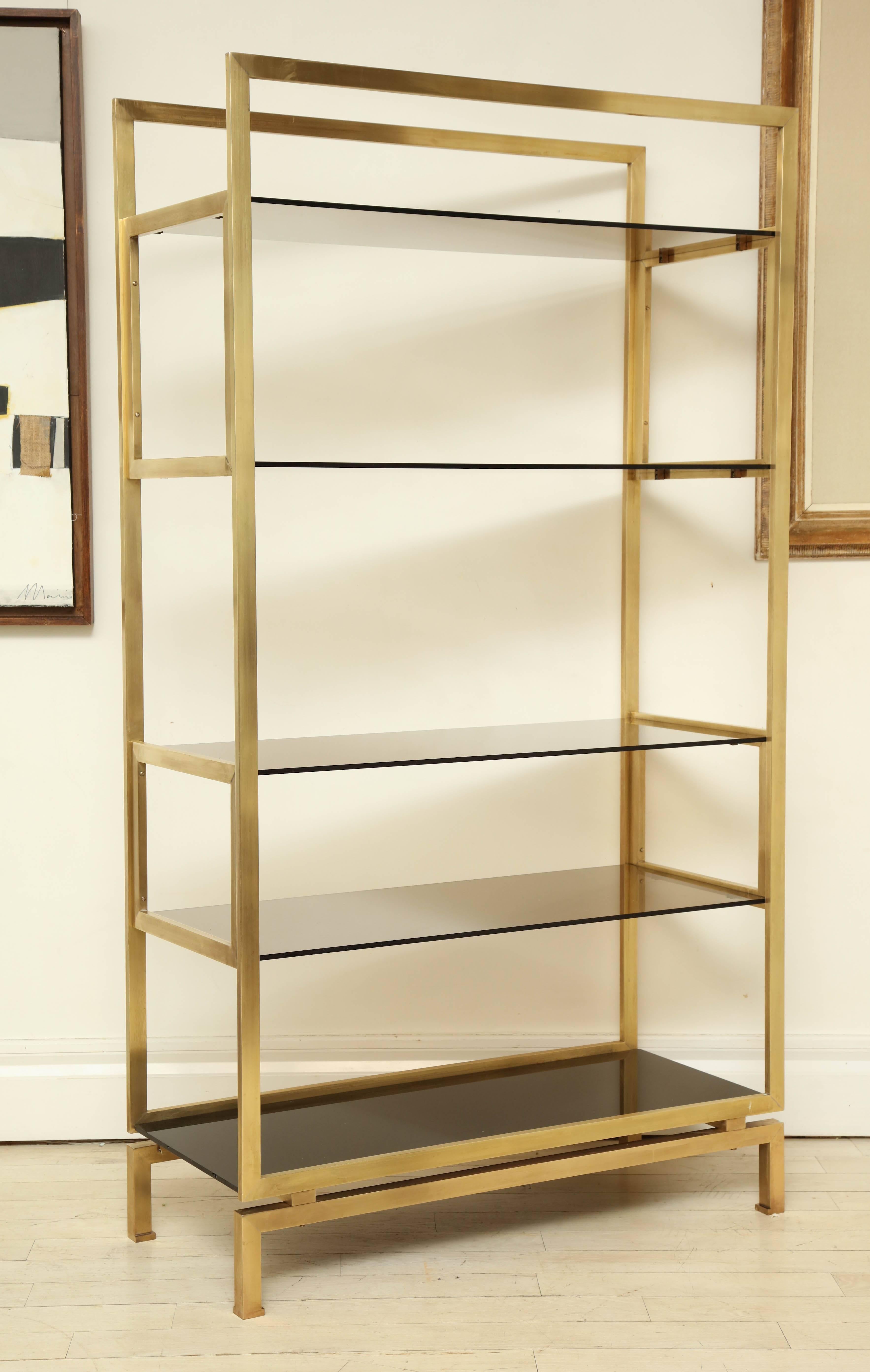 Brass and smoked glass etagere with five shelves by Guy Lefevre for Malabert.


Available to see in our NYC Showroom 
BK Antiques
306 East 61st St. 2nd fl.
New York, NY 10065