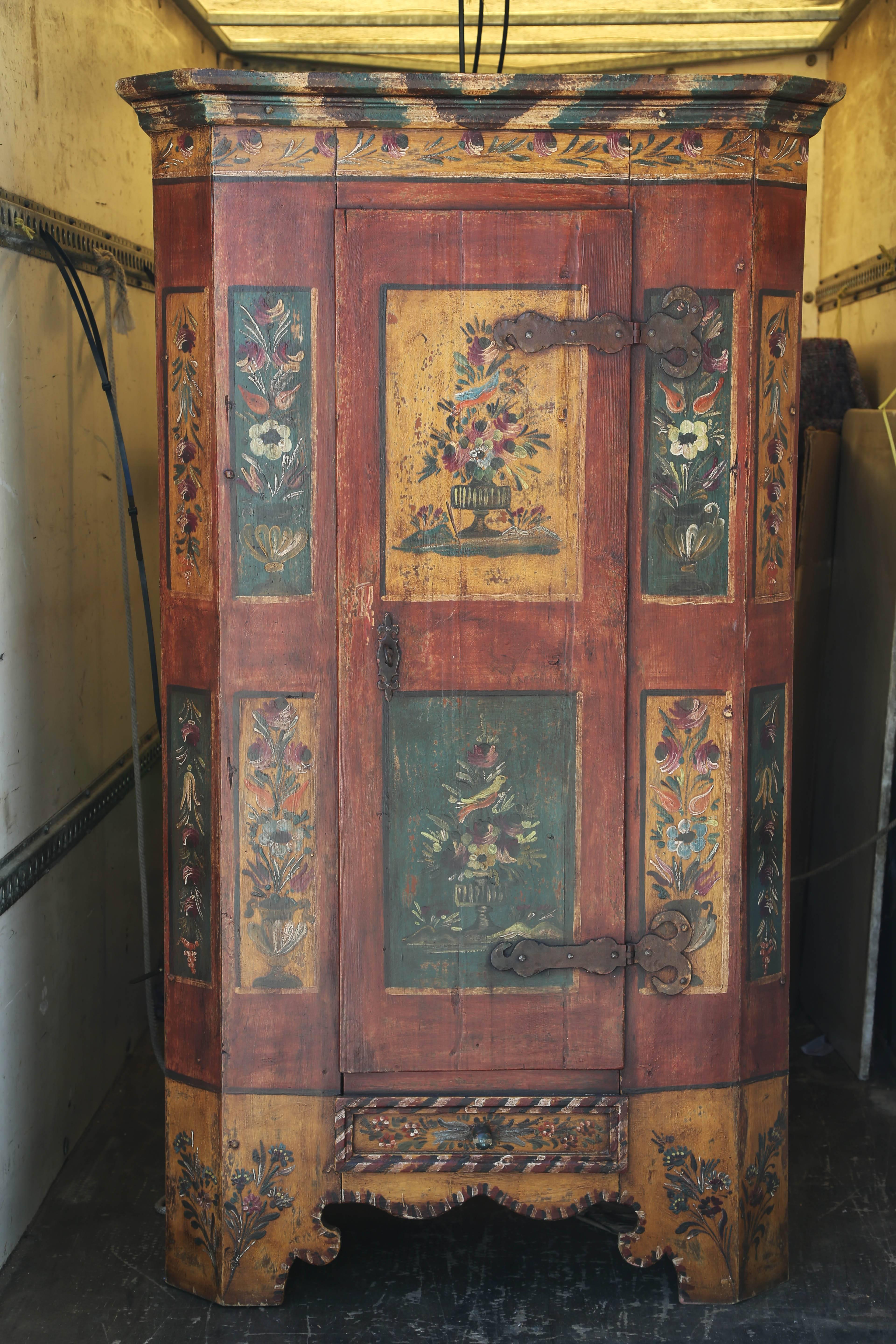 hand painted armoire