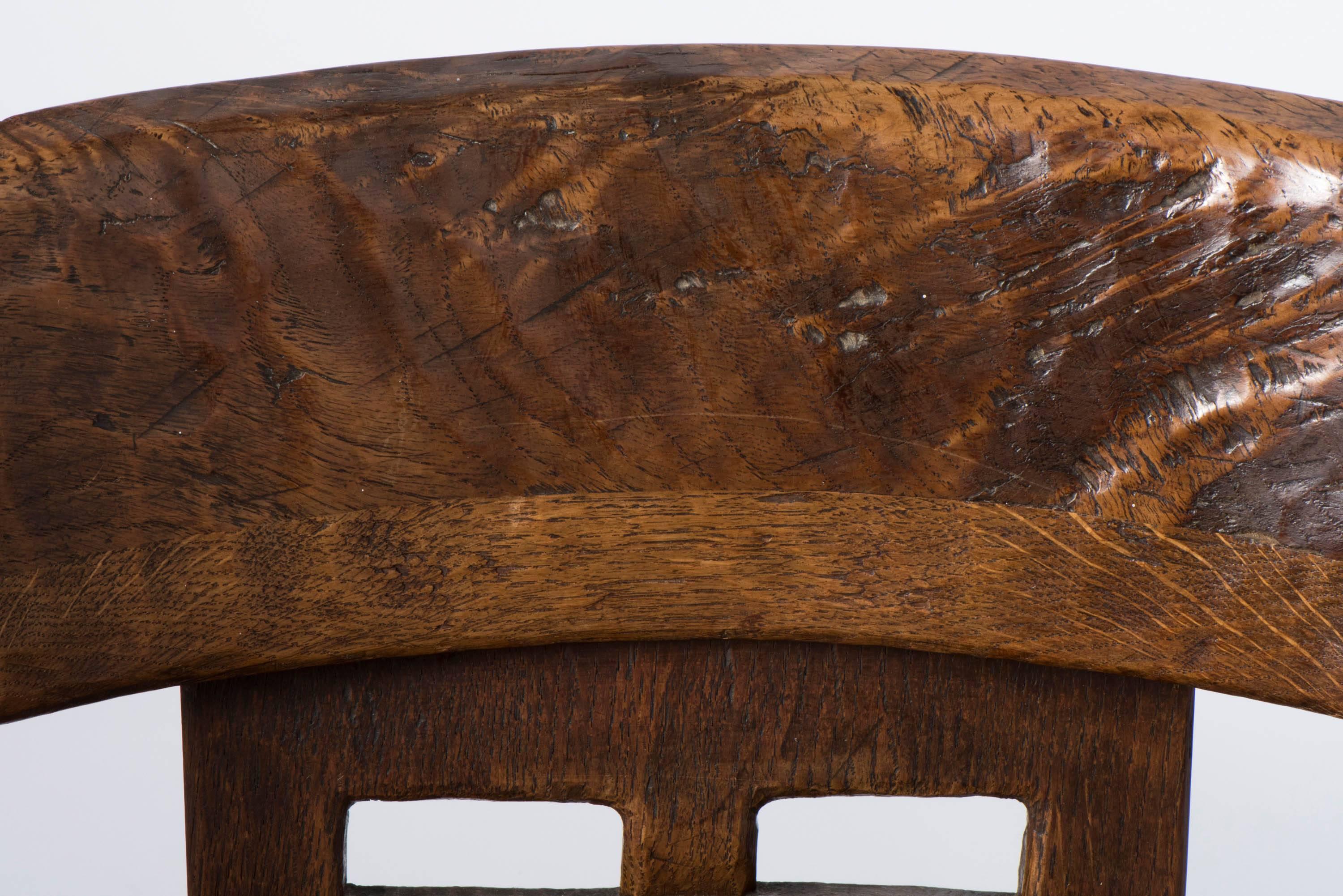 Carved Robert Mouseman Thompson oak 